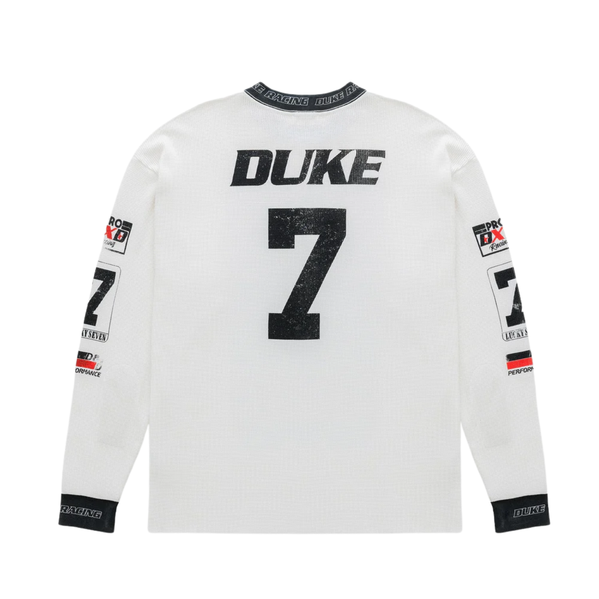 DR Motocross Vintage White Waffle Top