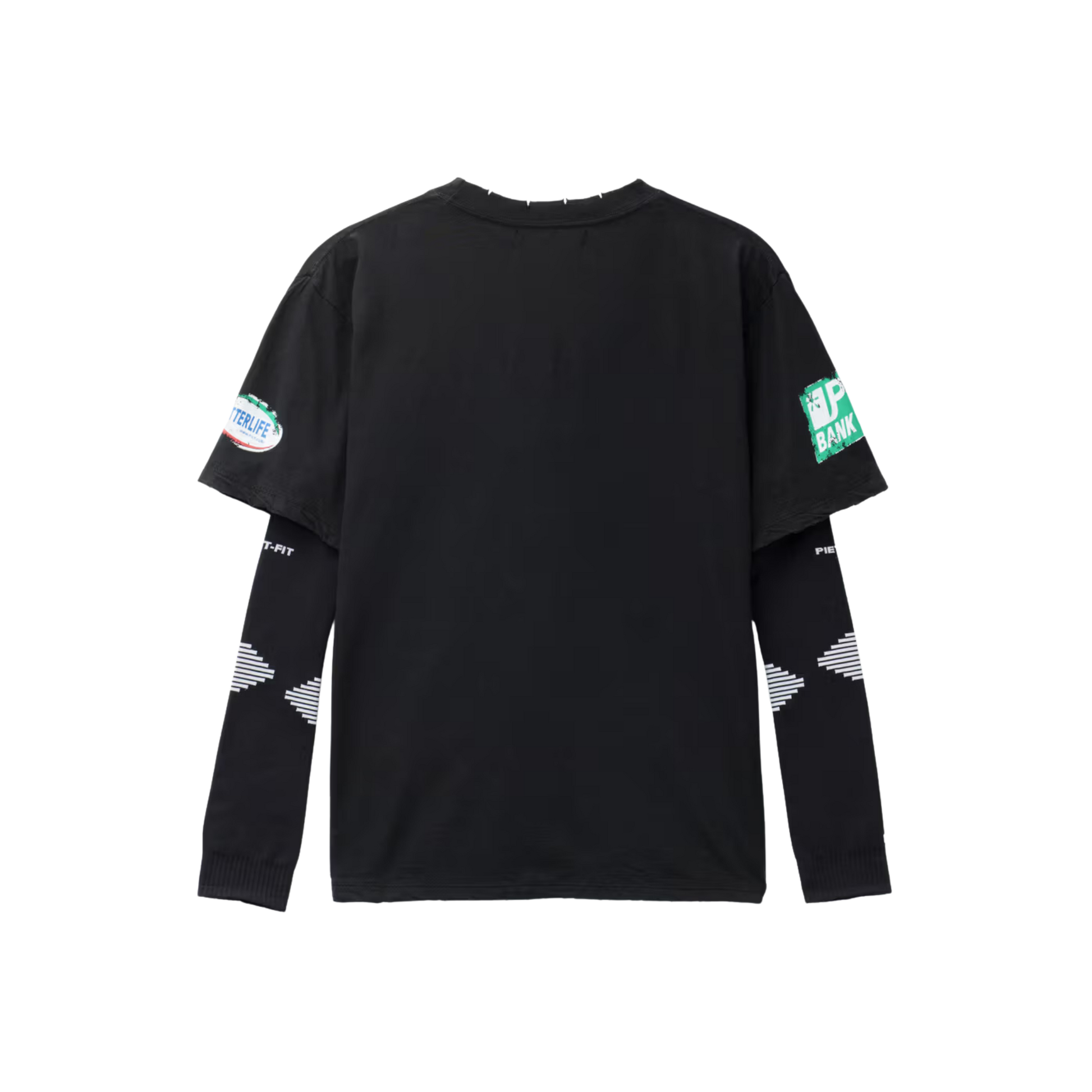 Piet F.C. Knitted Sleeve T-shirt - Vintage Black/Black