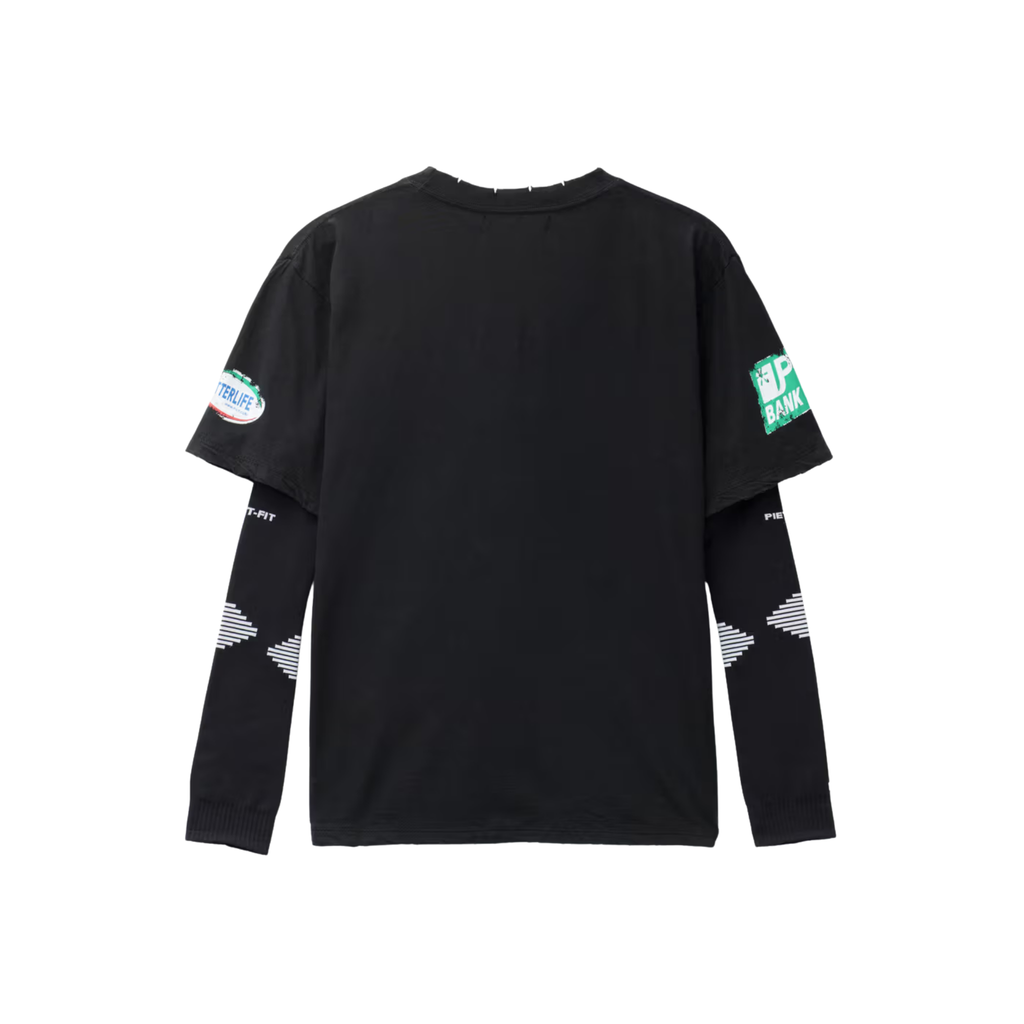 Piet F.C. Knitted Sleeve T-shirt - Vintage Black/Black