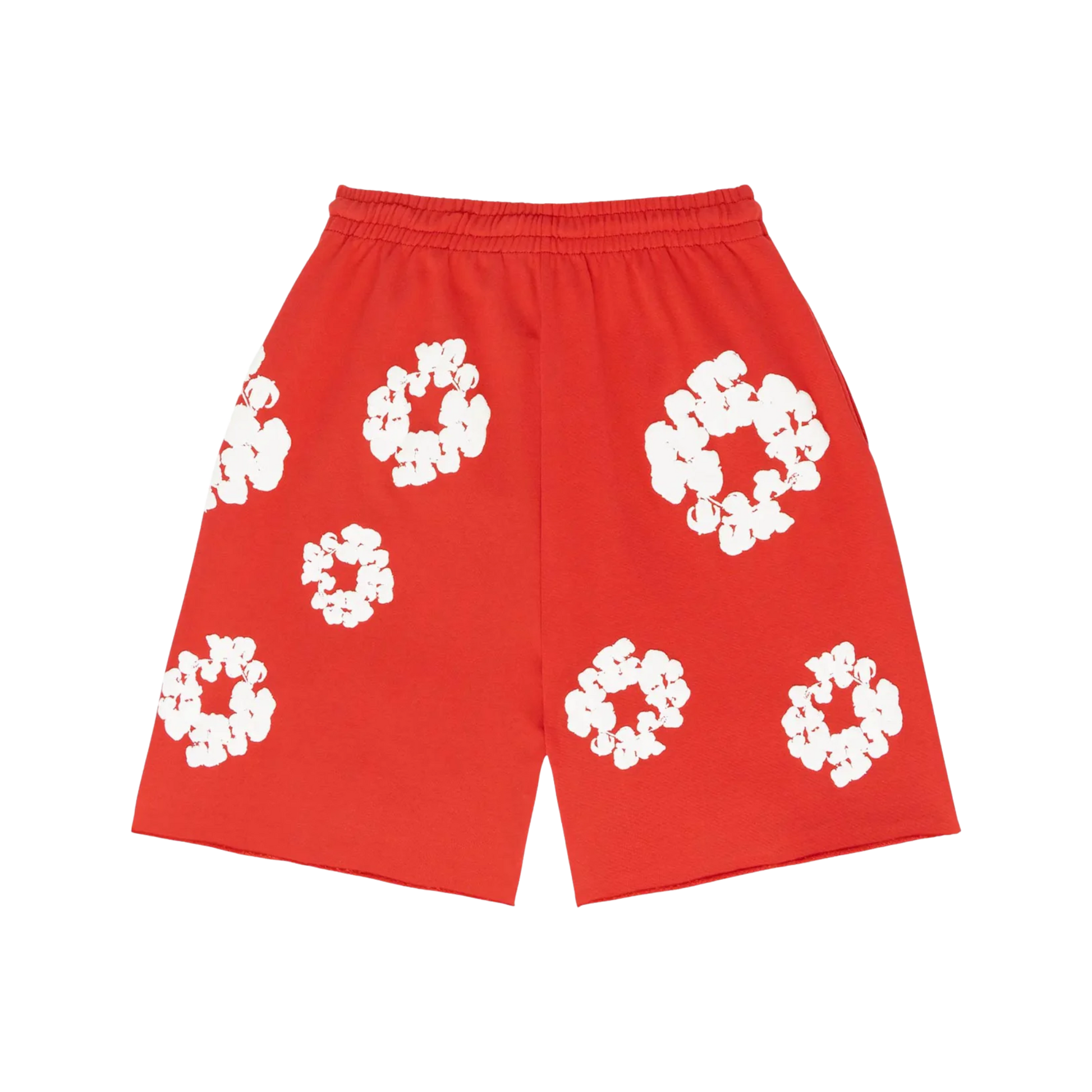 Denim Tears Cotton Wreath Logo Shorts - Red