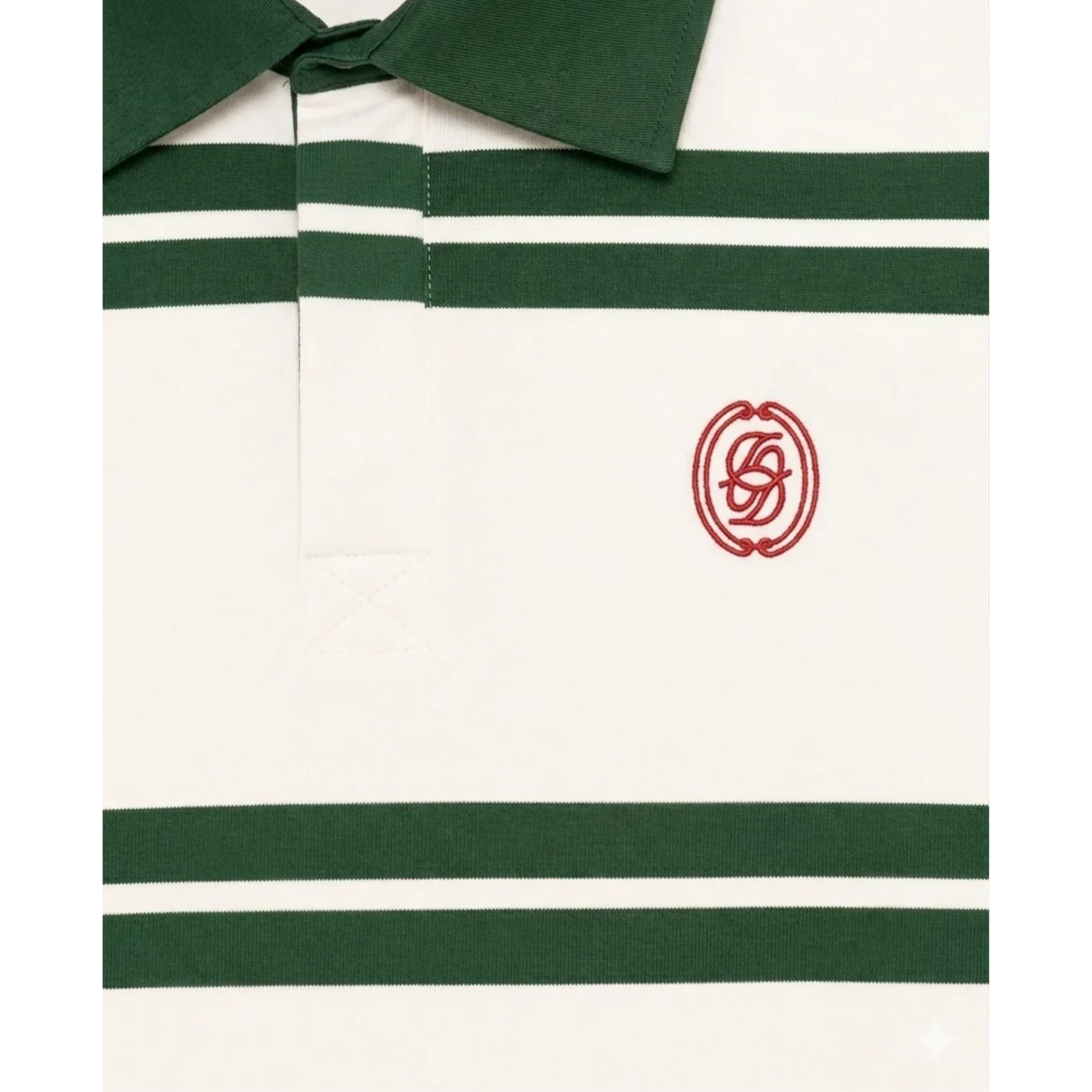 D Ornament Striped Polo