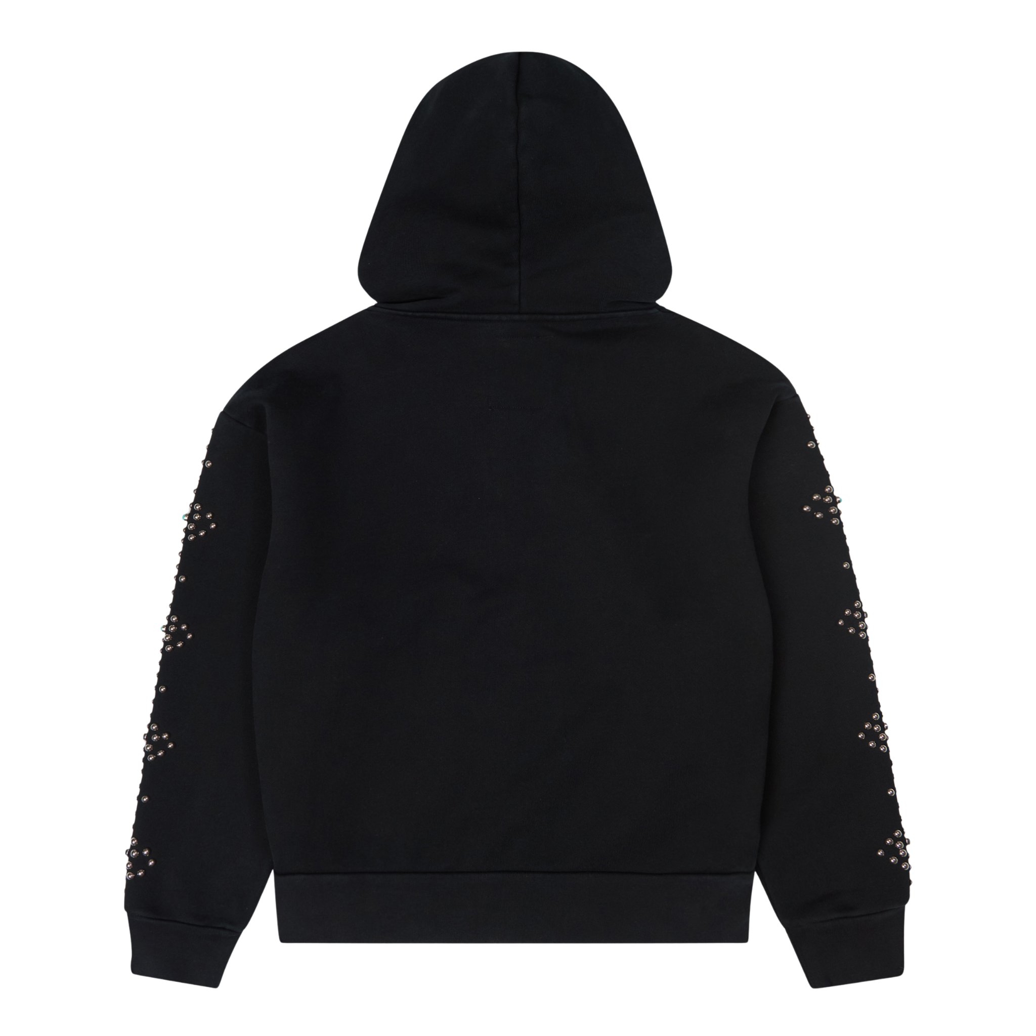 Dove &amp; Eye Studded Hoodie Black
