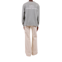 t-shirt manches long apc hiver 26 vert grise