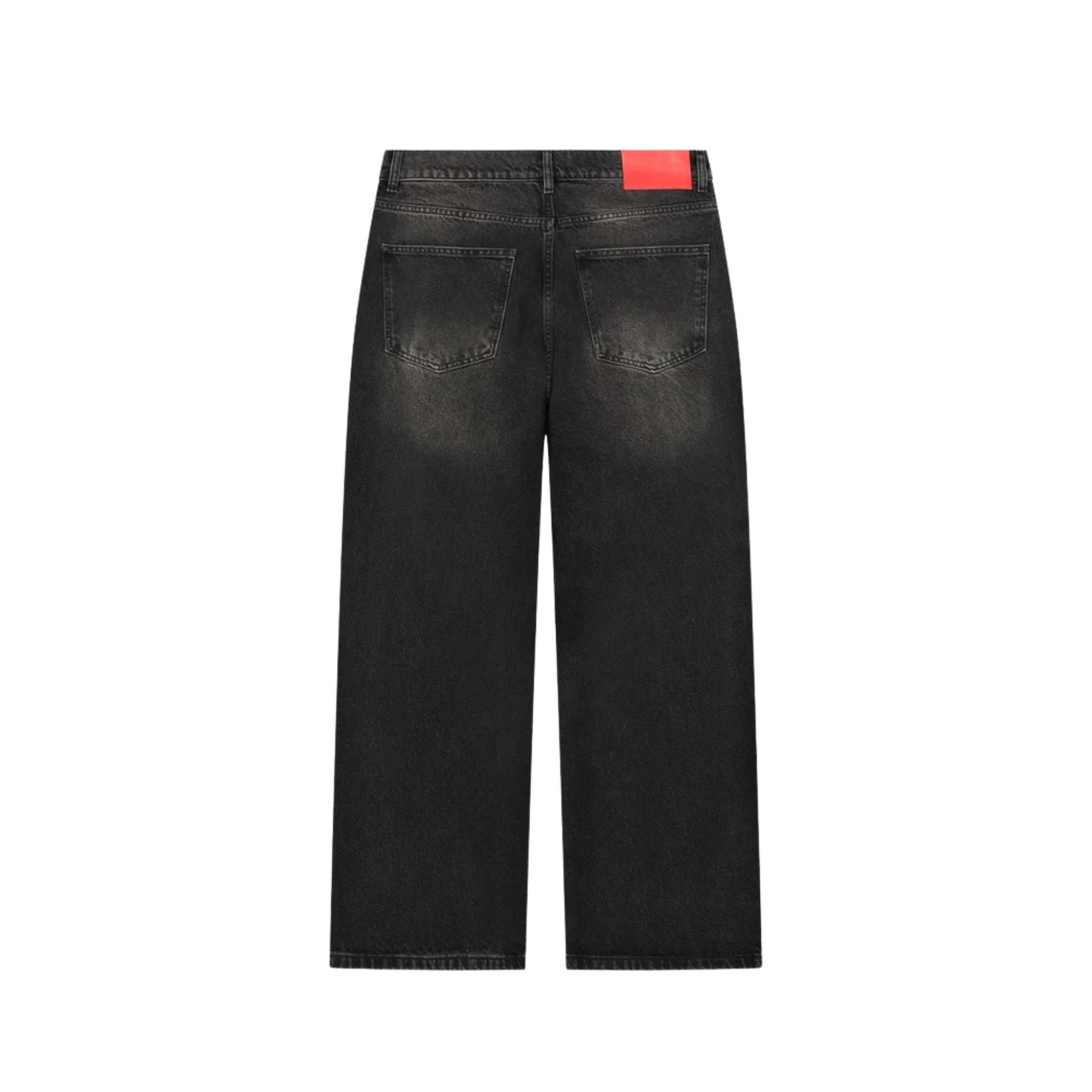 PESO BLACK STUDDED DENIM JEANS