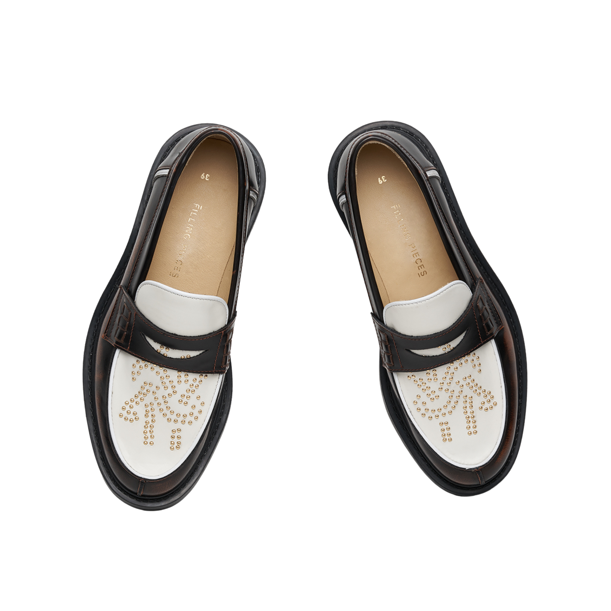 Loafer Gowtu Studs Brown
