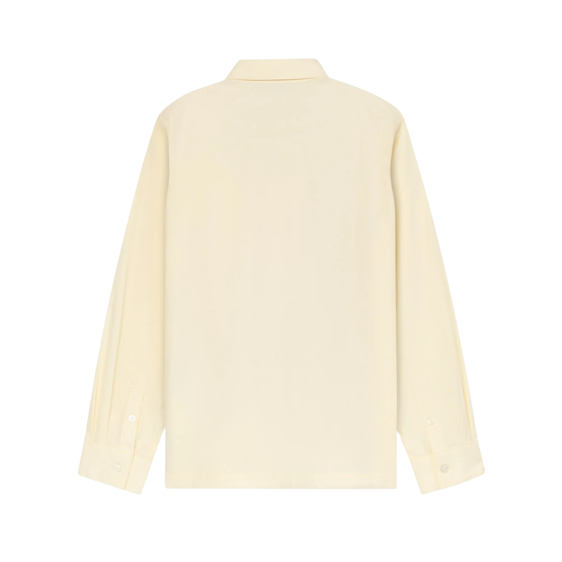 Flower Applique Button Up Shirt White