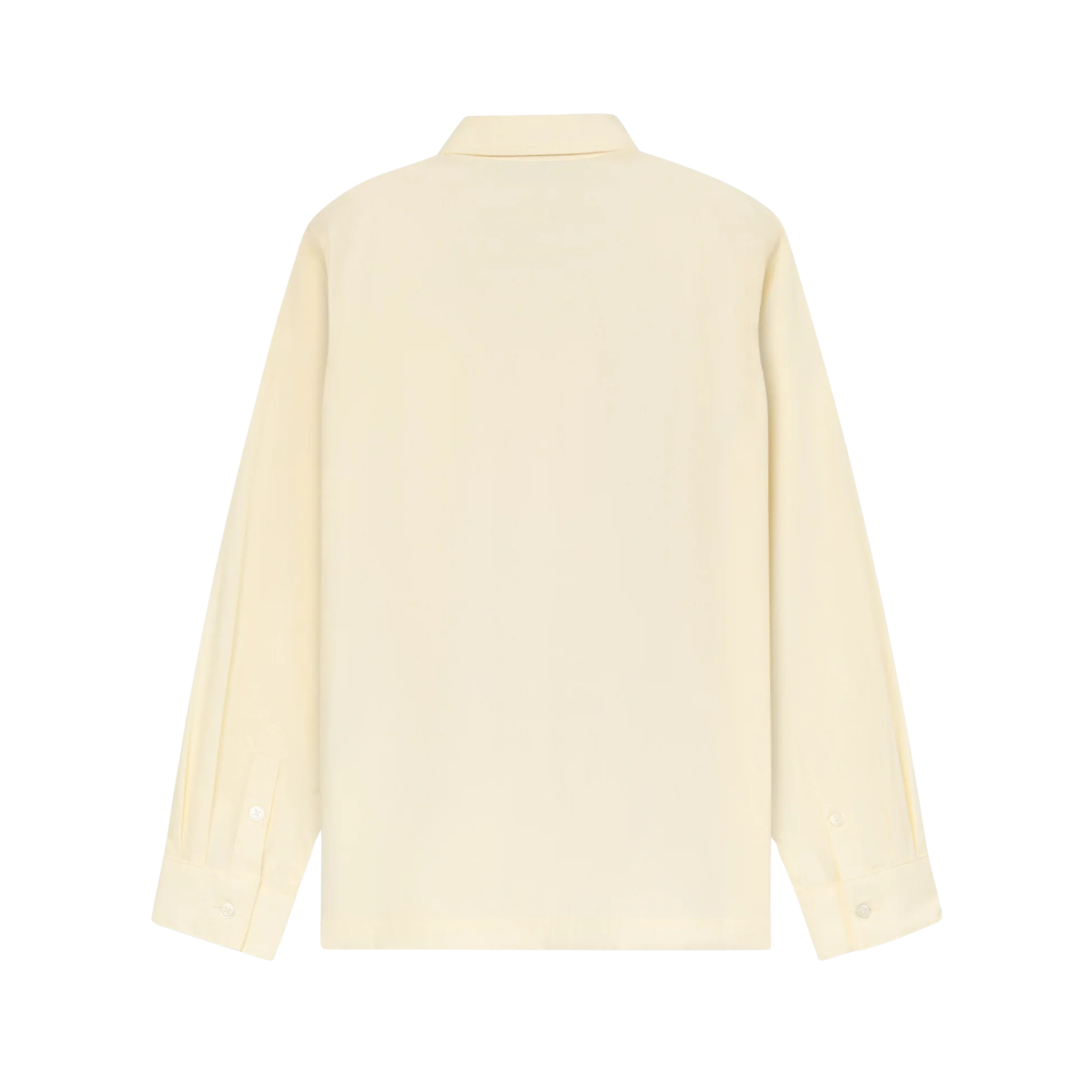 Flower Applique Button Up Shirt White