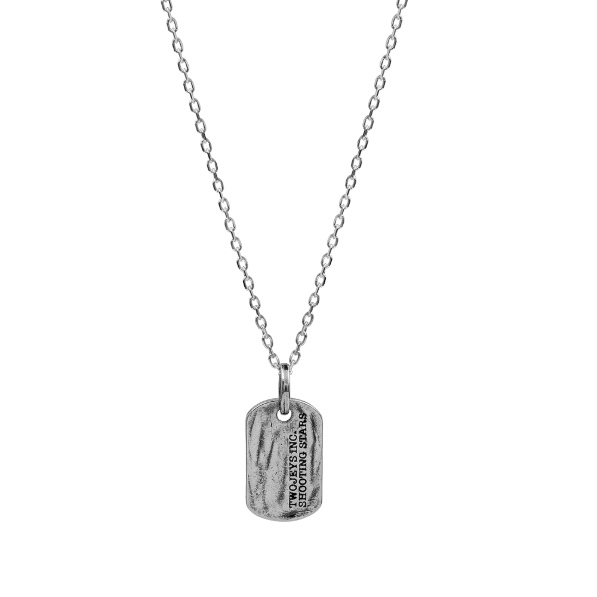 Dog Tag Necklace Silver