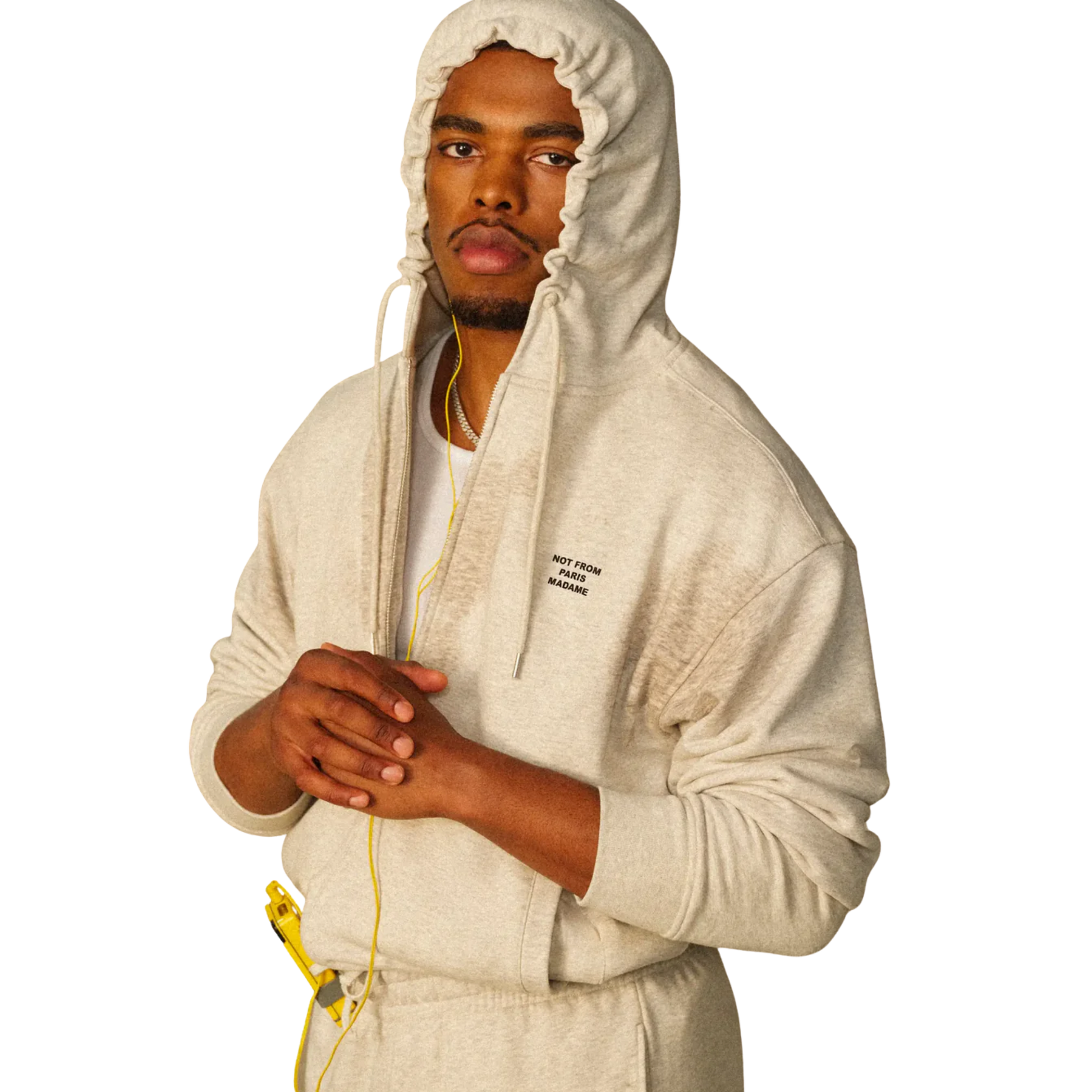 Slogan Zip Sweatshirt Grey