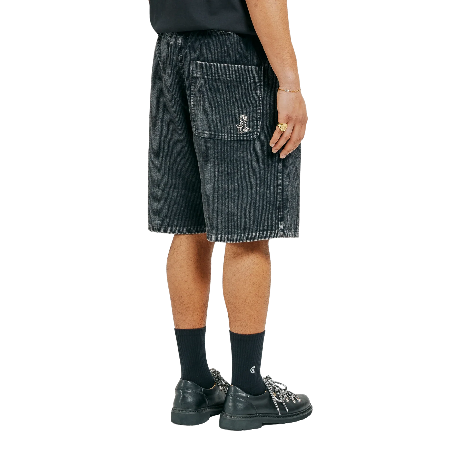 MAGOADO WASHED CORD SHORTS BKW