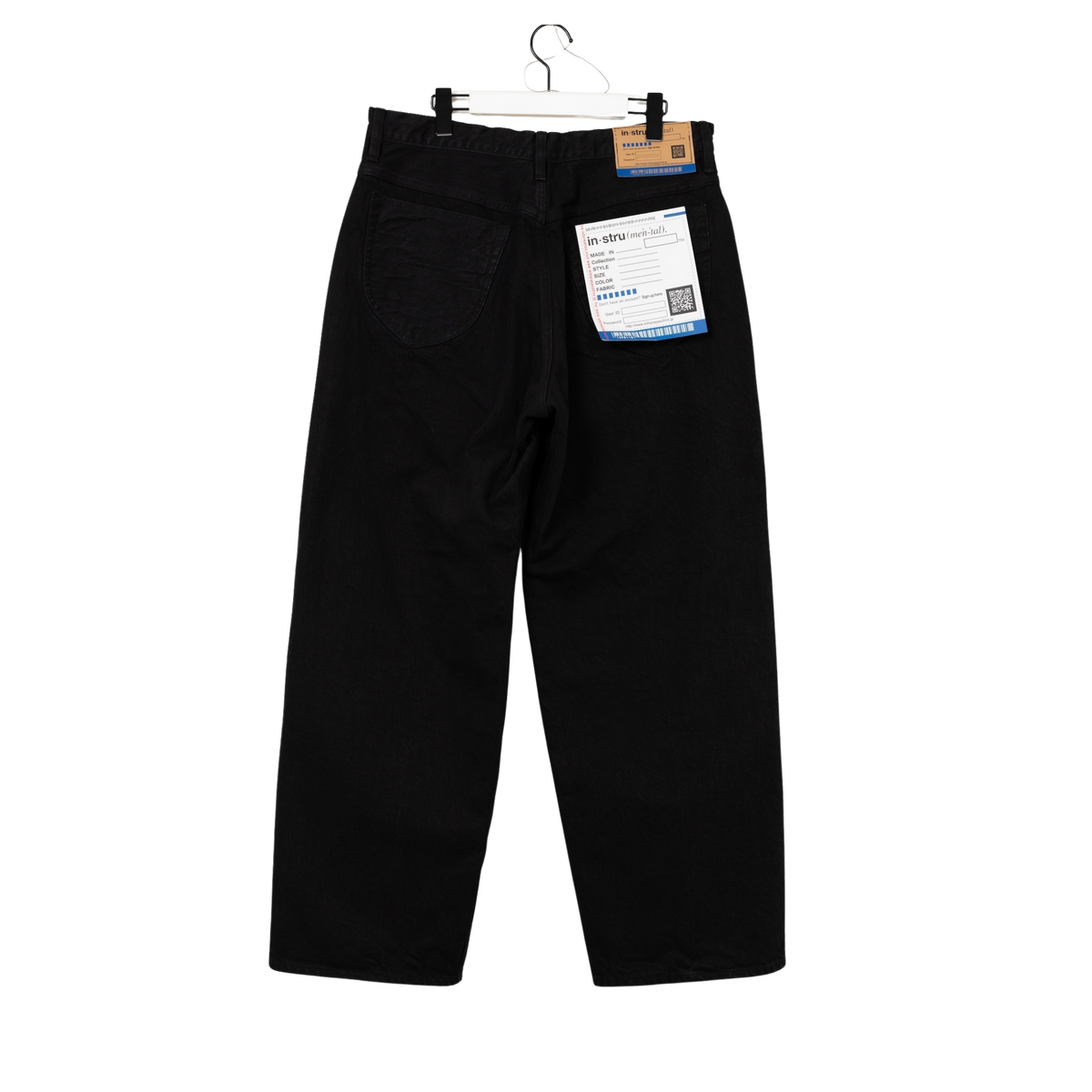 ONE WASHED SELVAGE DENIM BAGGY PANT