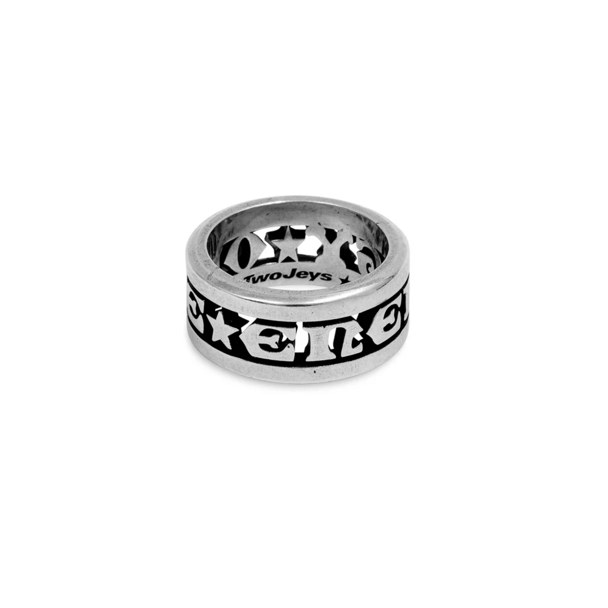 Twojeys Scripted Ring Plata 22