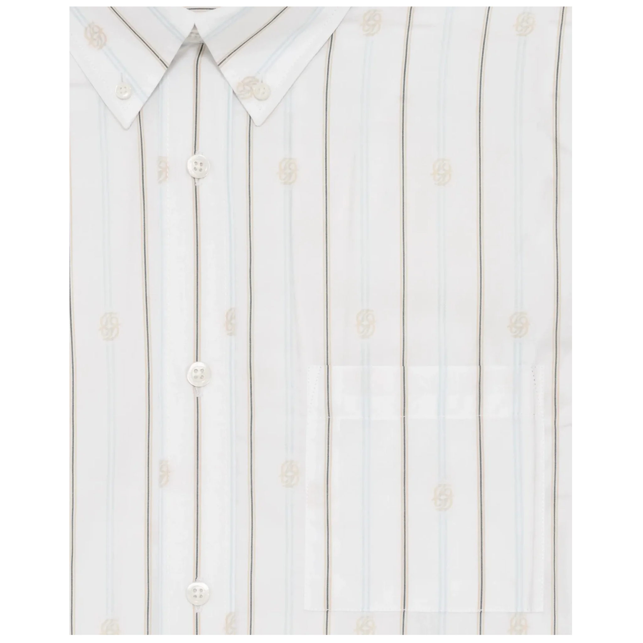 Chemise Rayée Monogramme