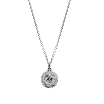 8 Ball Necklace Silver