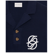 Polo Maille Monogramme Navy