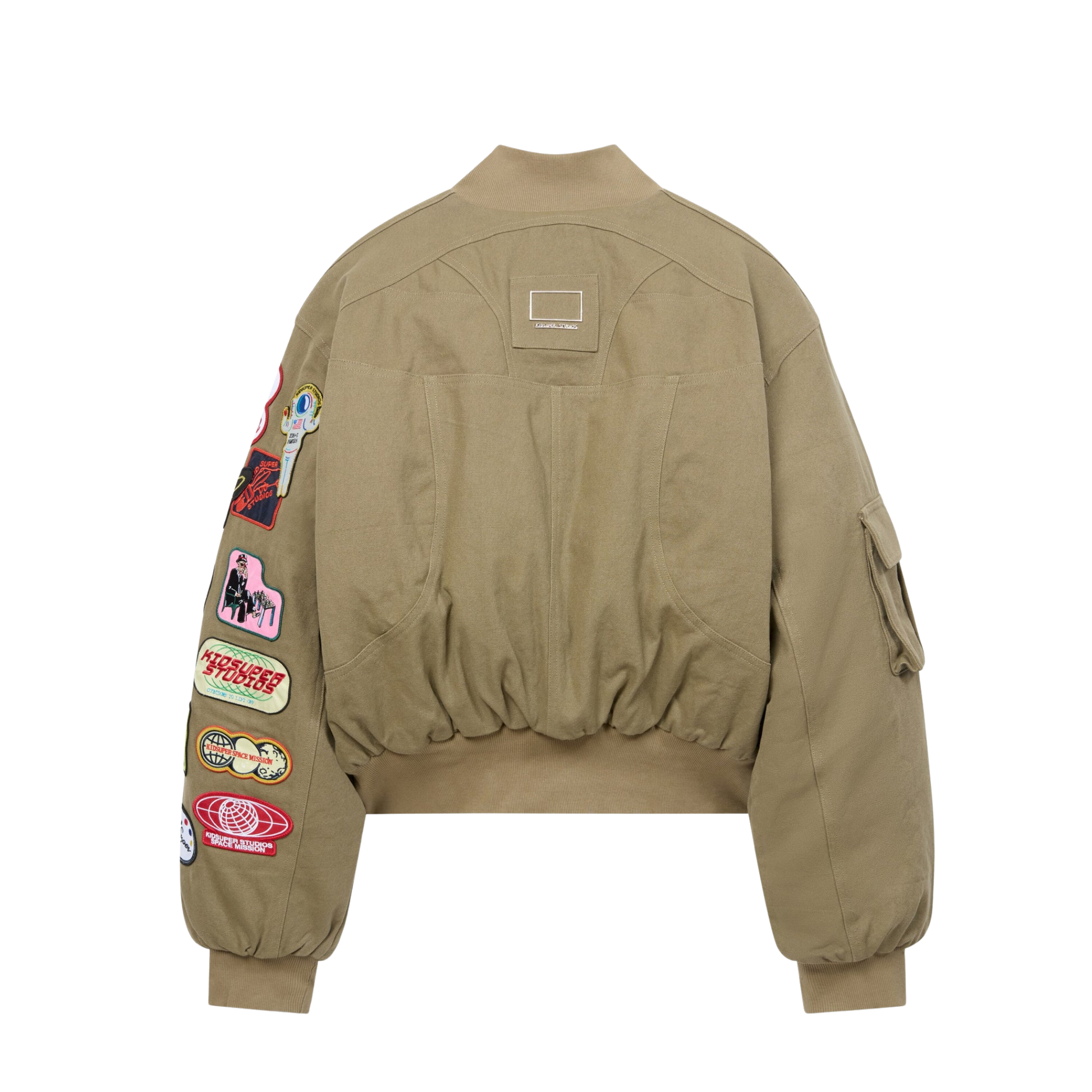 Patches Bomber Jacket Green