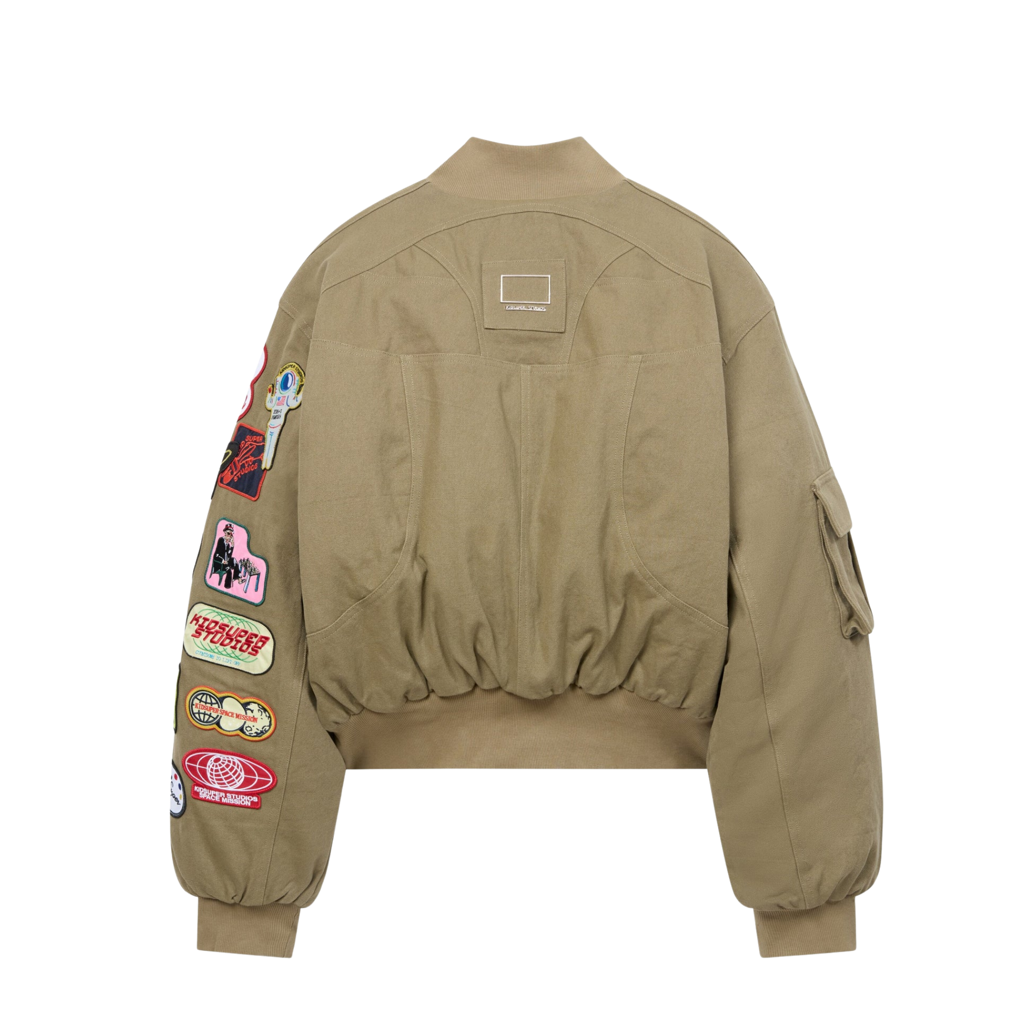 Patches Bomber Jacket Green