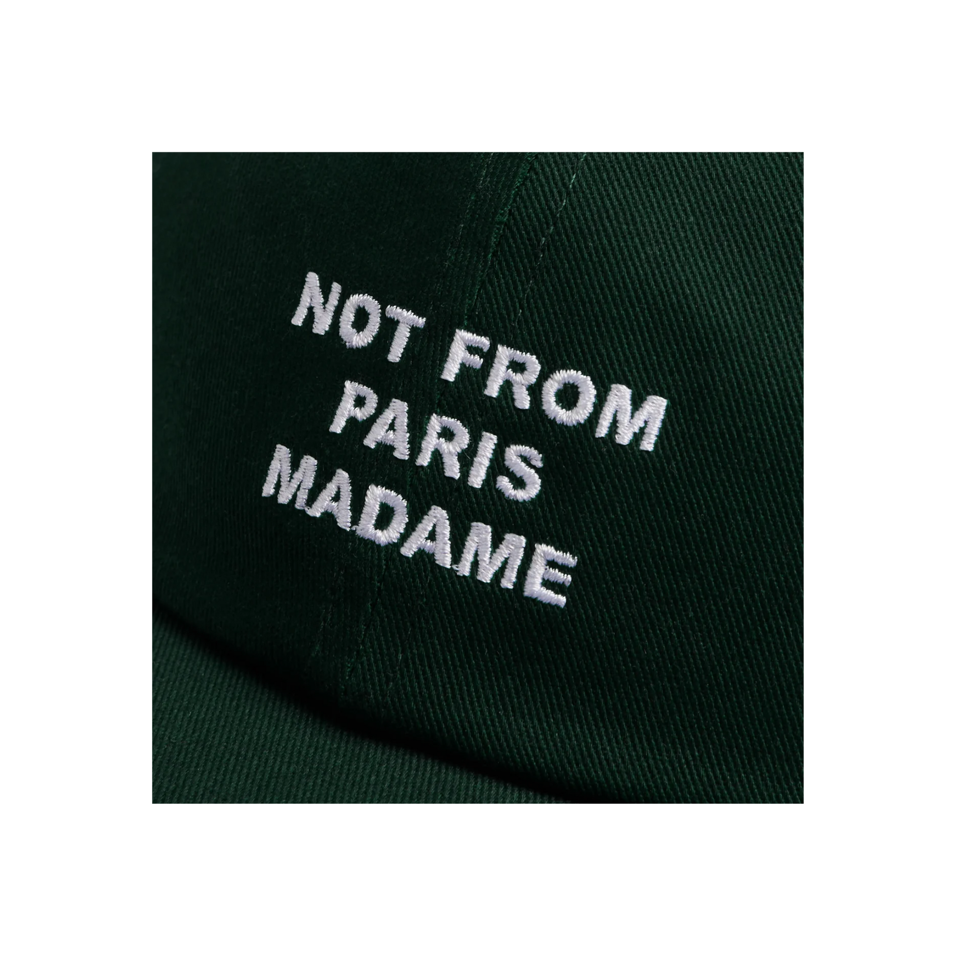 La Casquette Slogan Dark Green