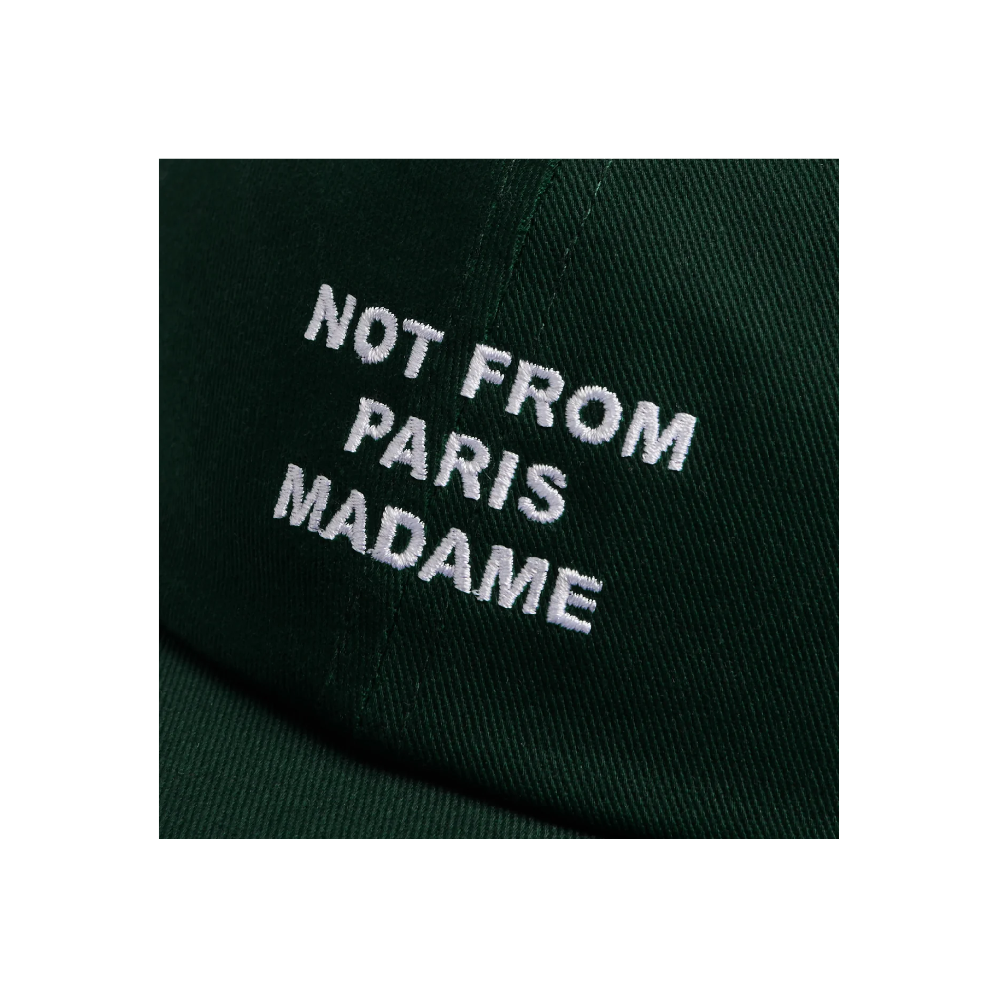 La Casquette Slogan Dark Green