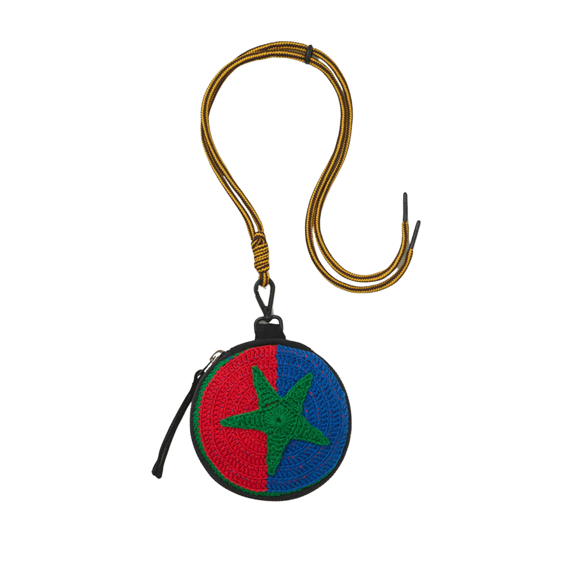 Star Crochet Coin Bag Red
