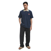 Classic Laurel Pique Polo Navy