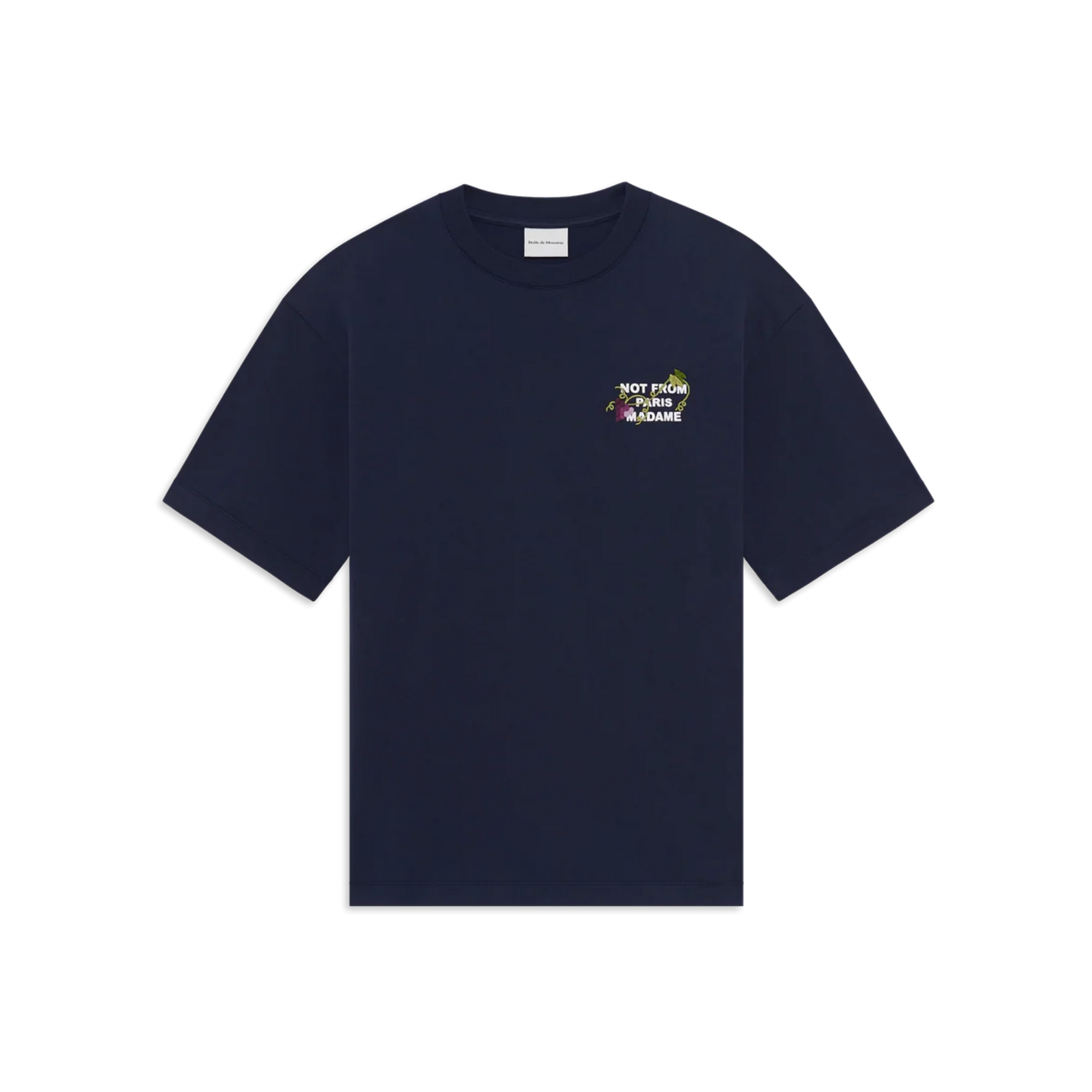 Vine Embroidered Slogan T-shirt