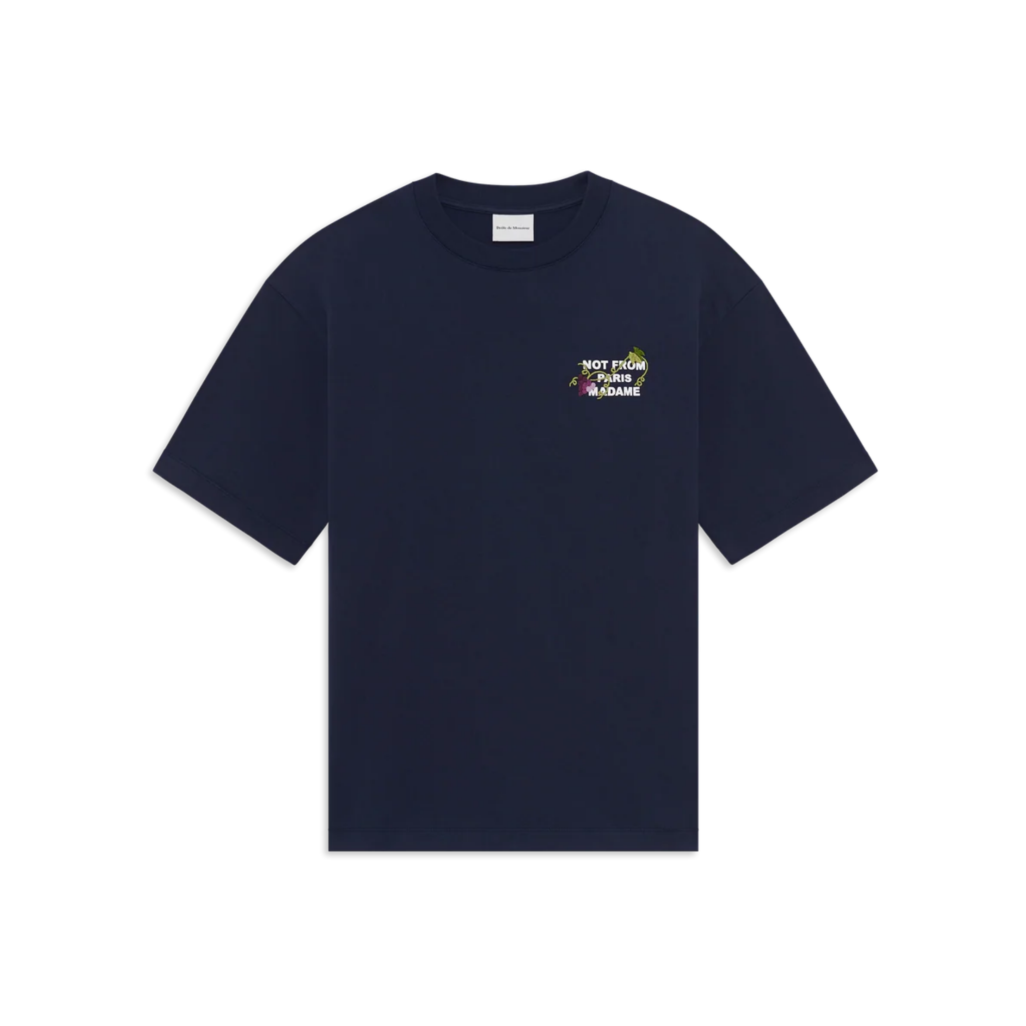 Vine Embroidered Slogan T-shirt