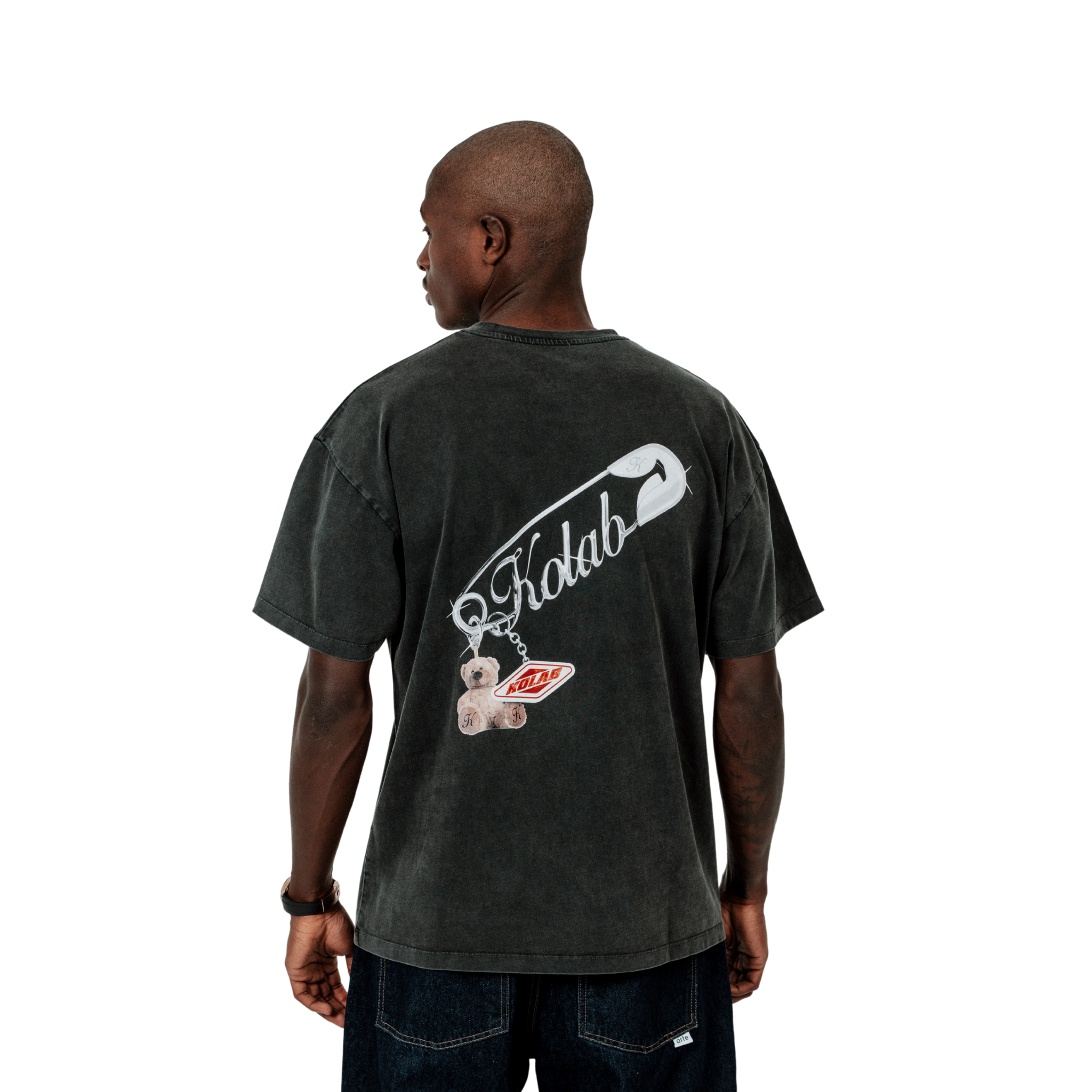 Kolab Safety Pin Tee Black