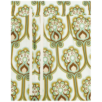 Short Tapisserie Florale Lin