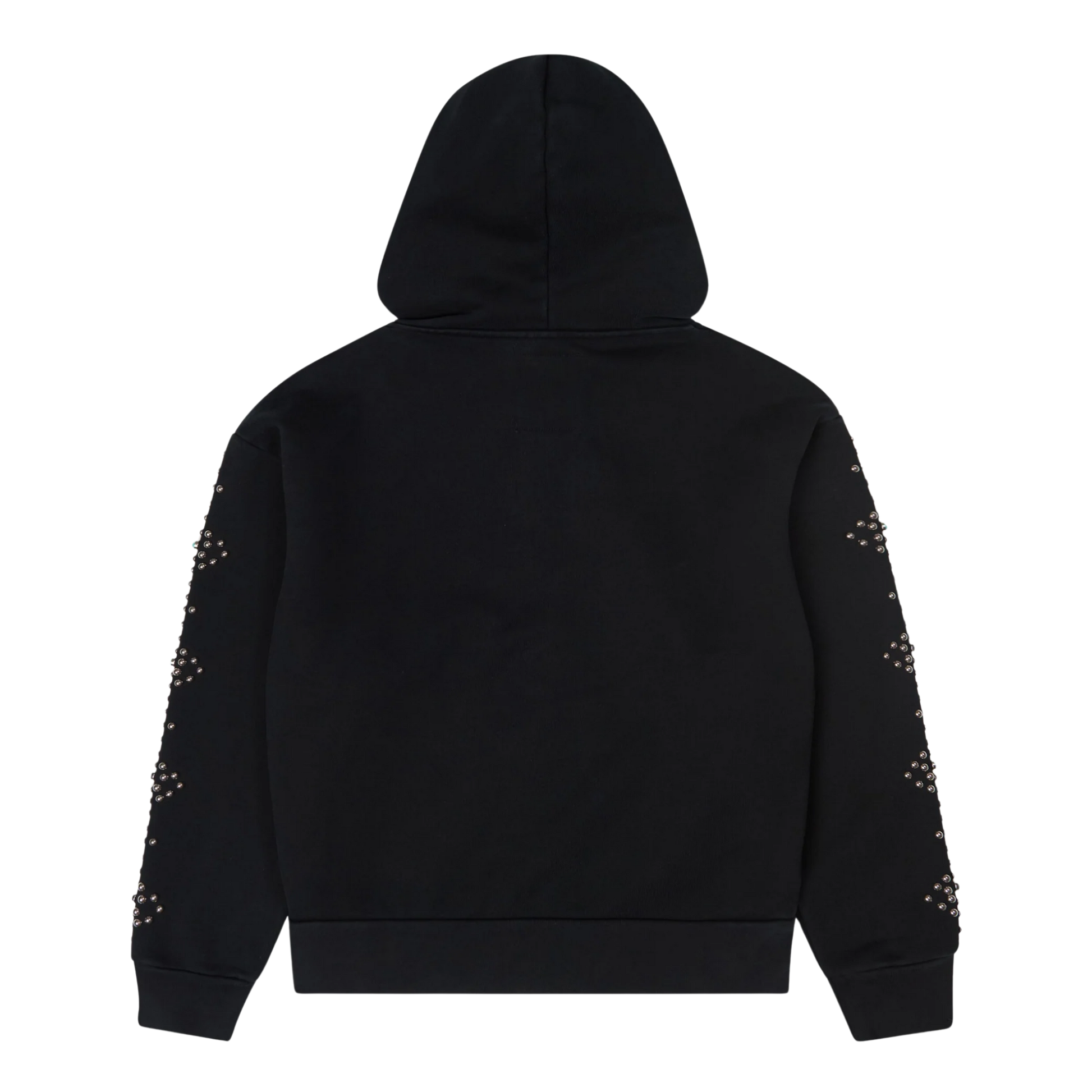 Dove &amp; Eye Studded Hoodie Black