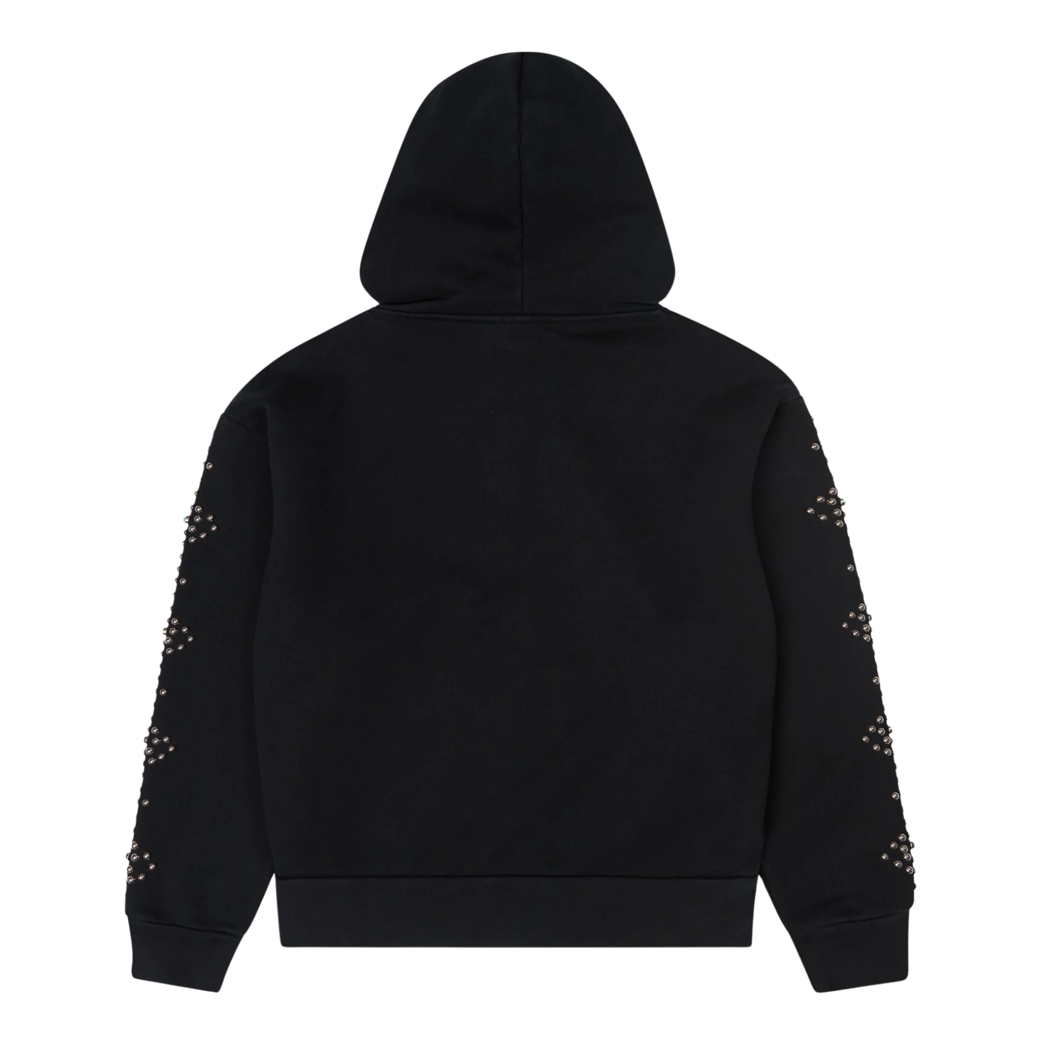 Dove &amp; Eye Studded Hoodie Black