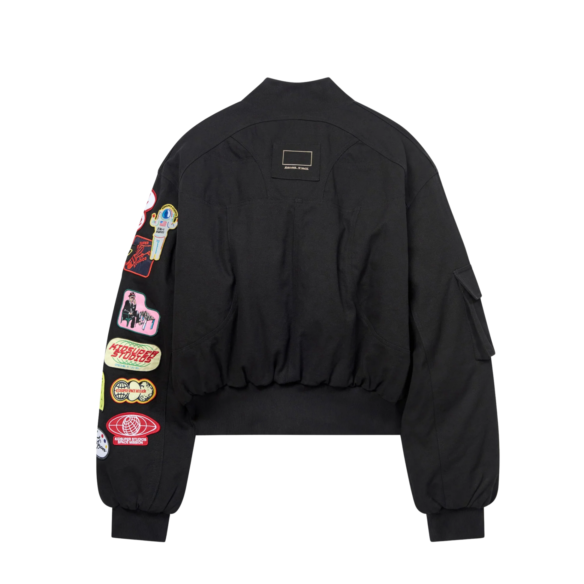 Patches Bomber Jacket Black