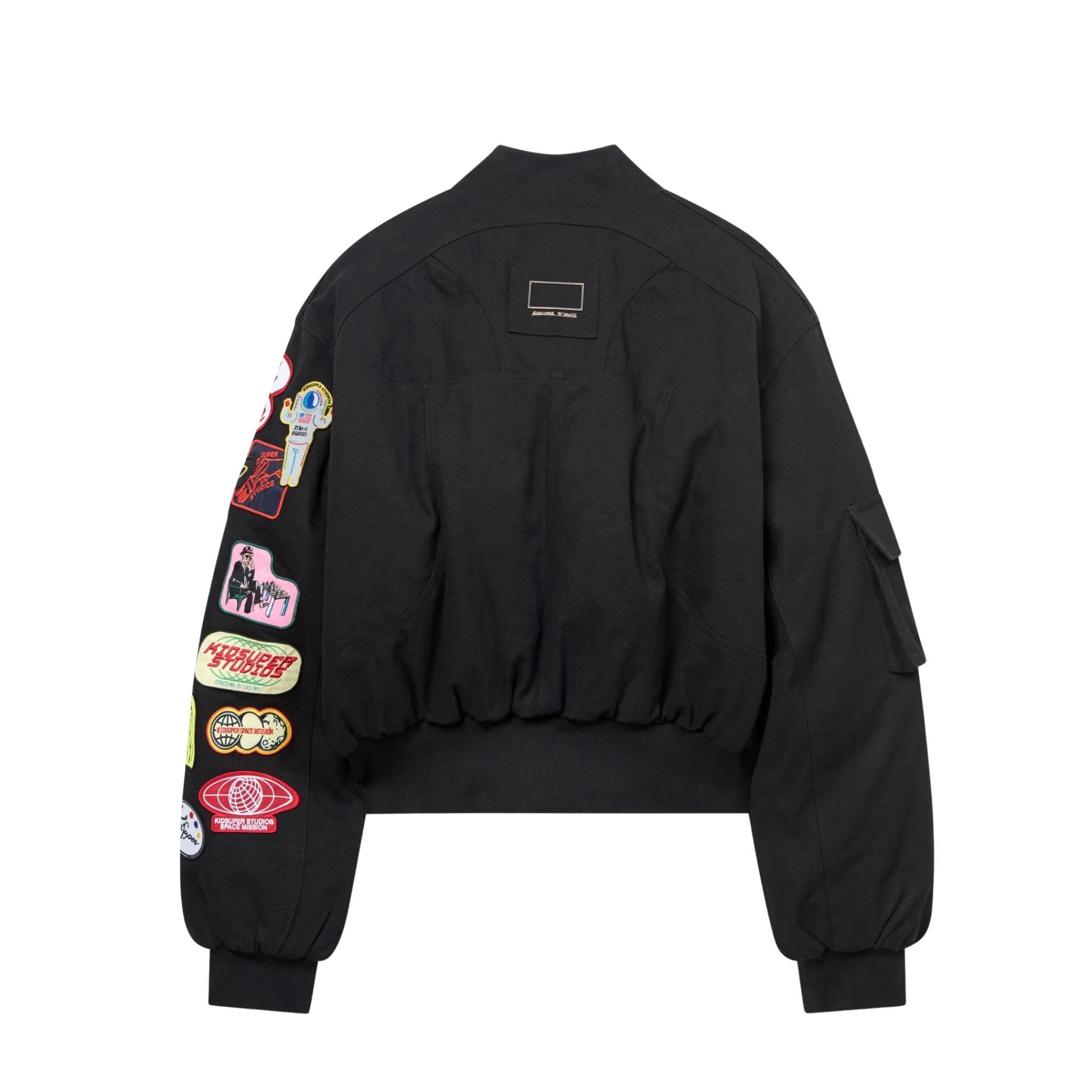 Patches Bomber Jacket Black