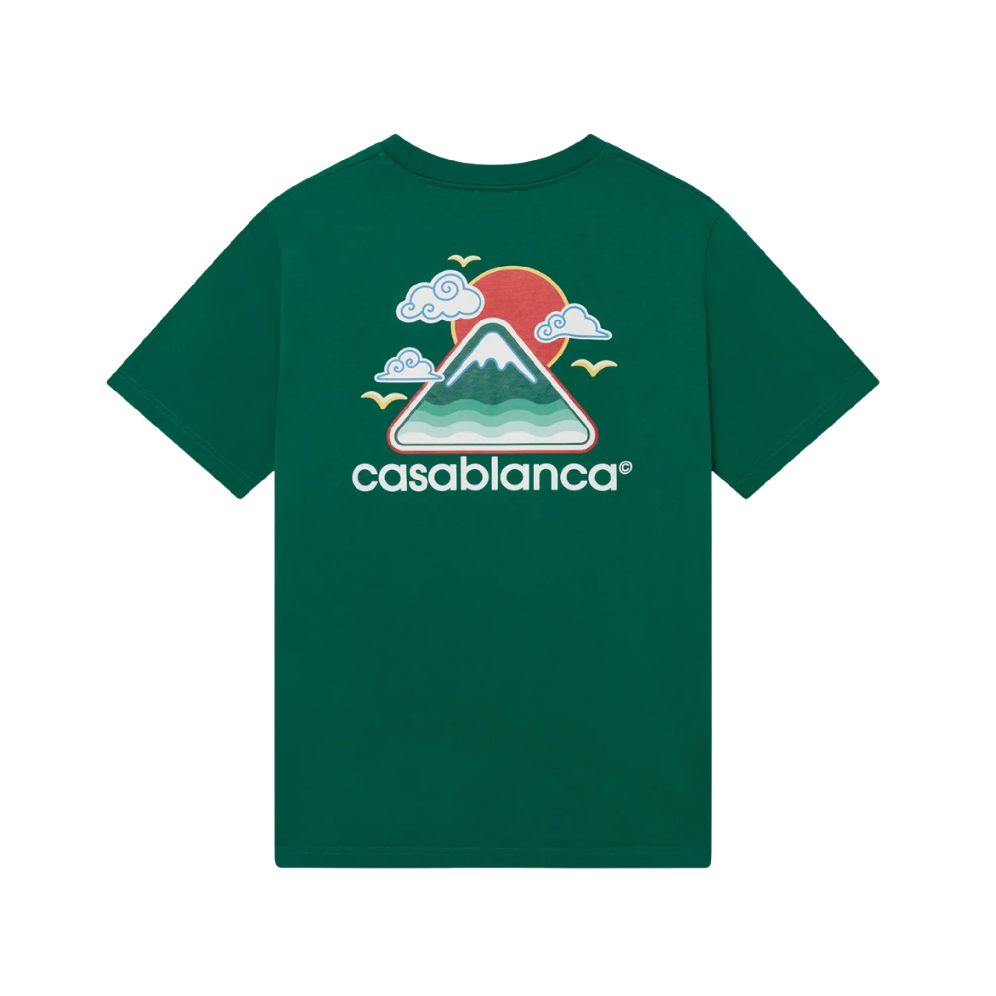 Montagne Ondulee Short Sleeve T-Shirt Green