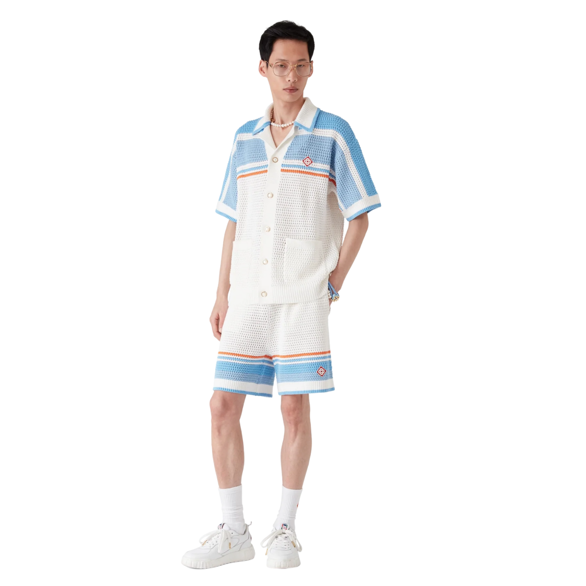 Cotton Tennis Crochet Shorts