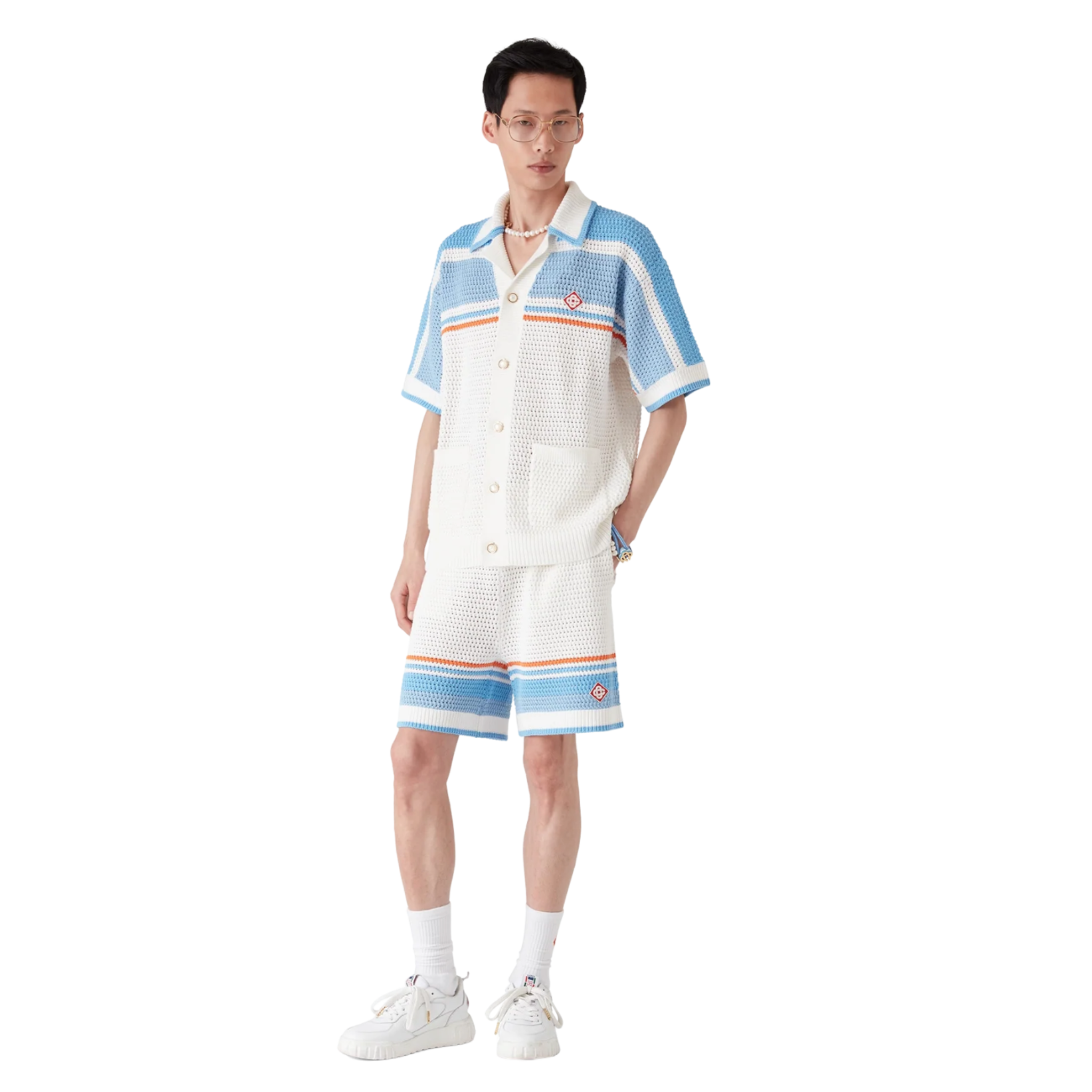 Cotton Tennis Crochet Shorts