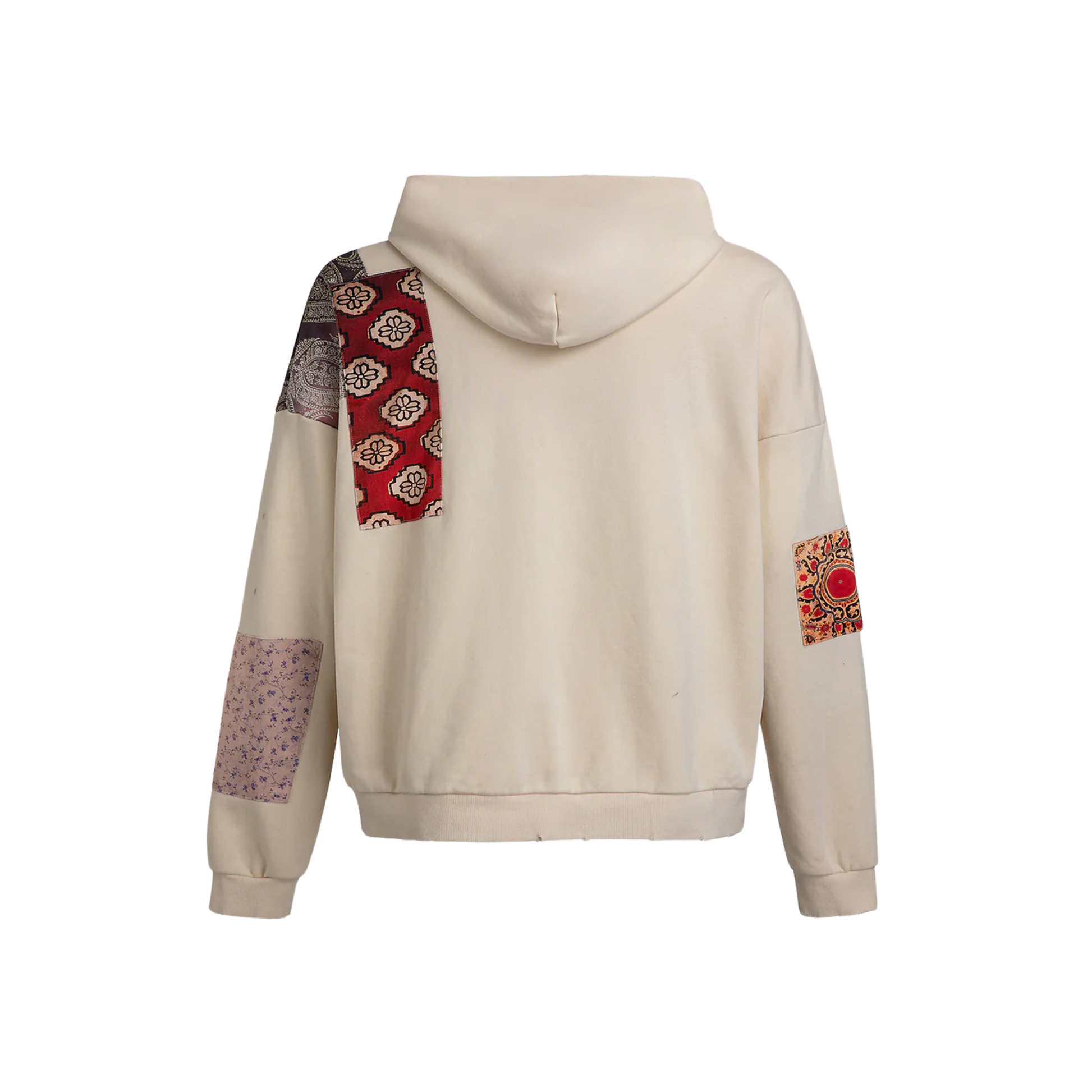 Tapestry Patchwork Zip Up Cream