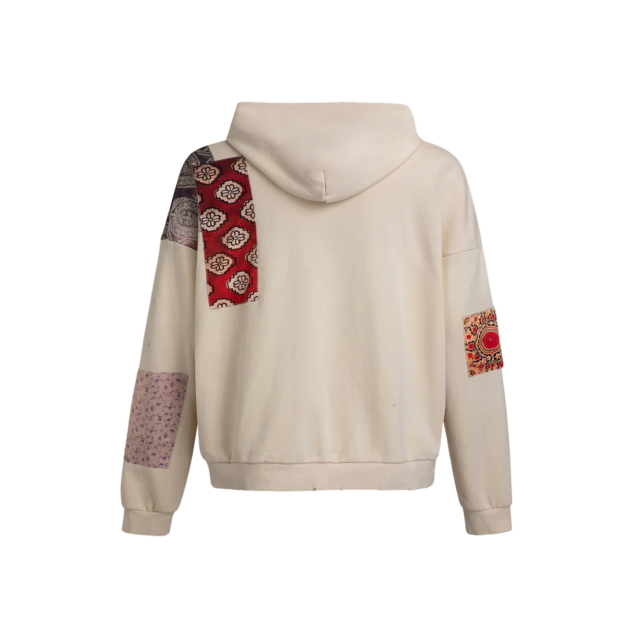 Tapestry Patchwork Zip Up Cream