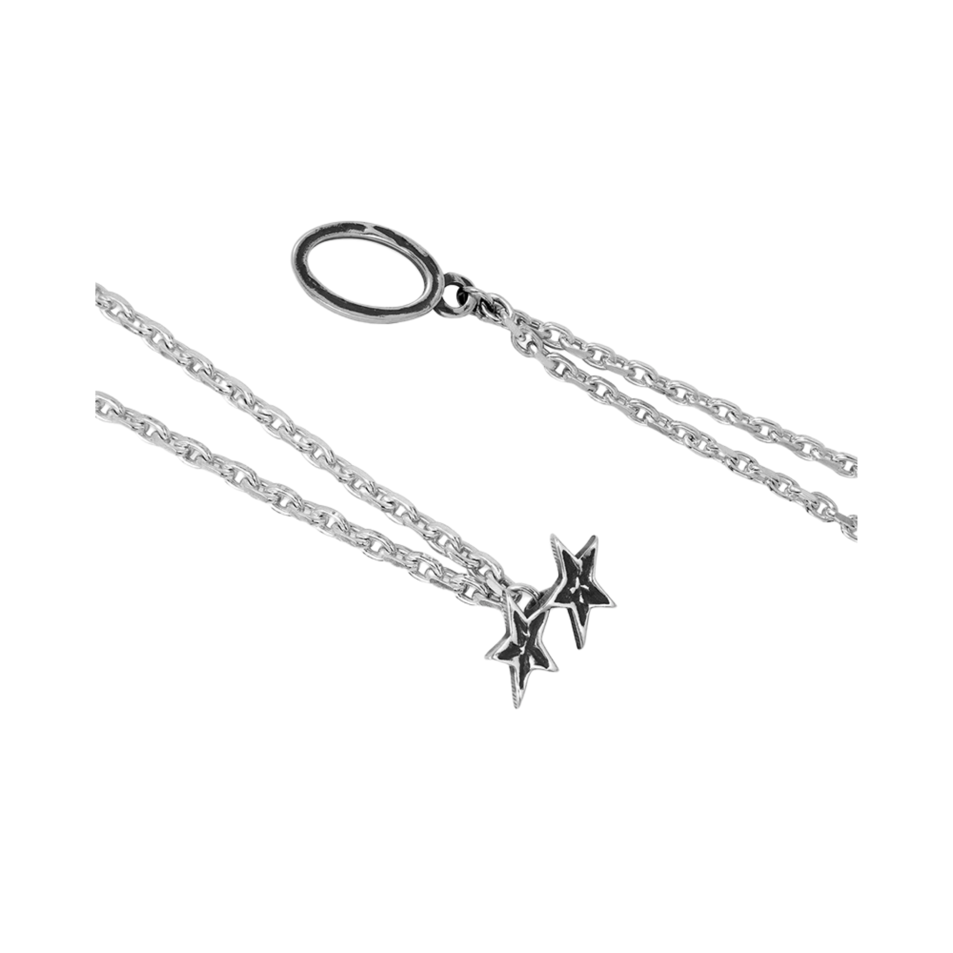 Icon Double Chain Bracelet Silver