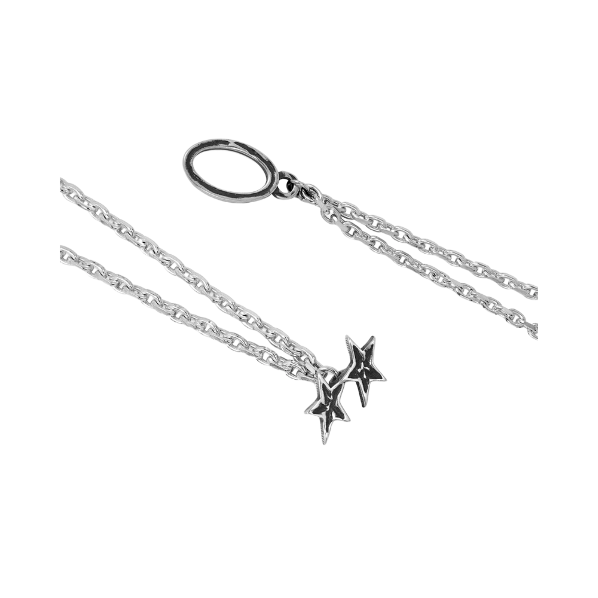 Icon Double Chain Bracelet Silver