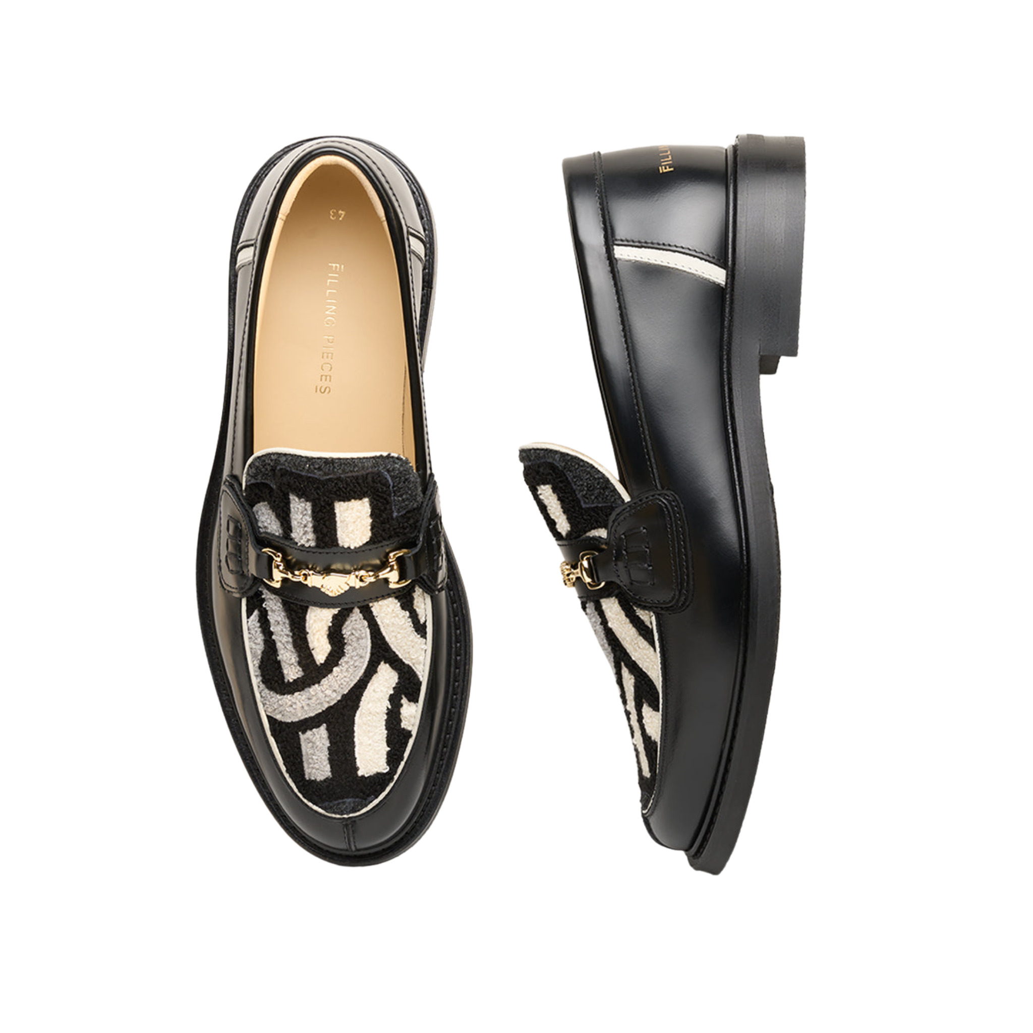 Loafer Gowtu Black Off White