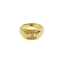 Twojeys Always Lucky Signet Ring