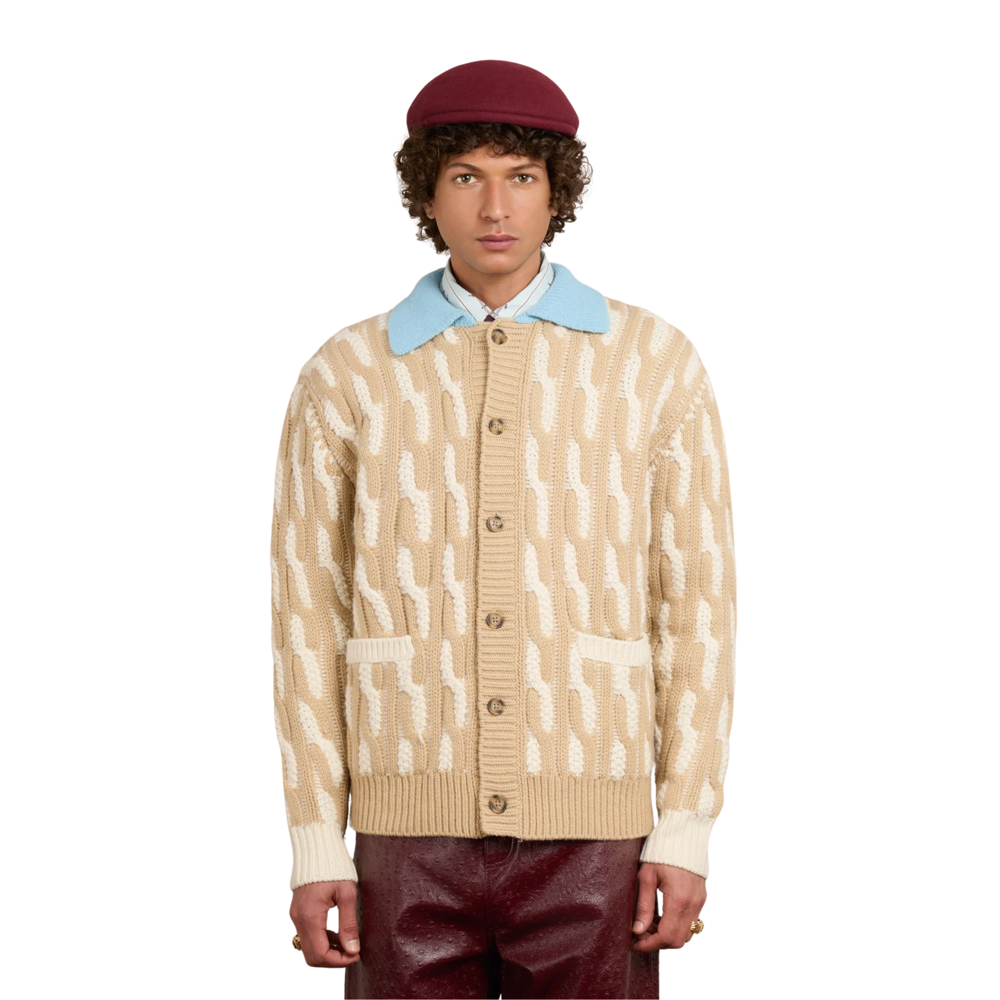 Le Cardigan Torsades Bicolore