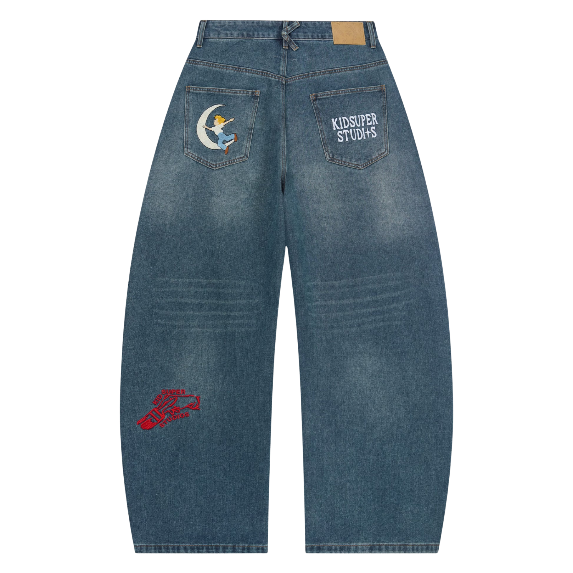 Embroidered Paintings Balloon Pants
