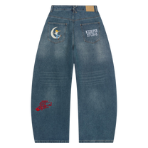 Embroidered Paintings Balloon Pants