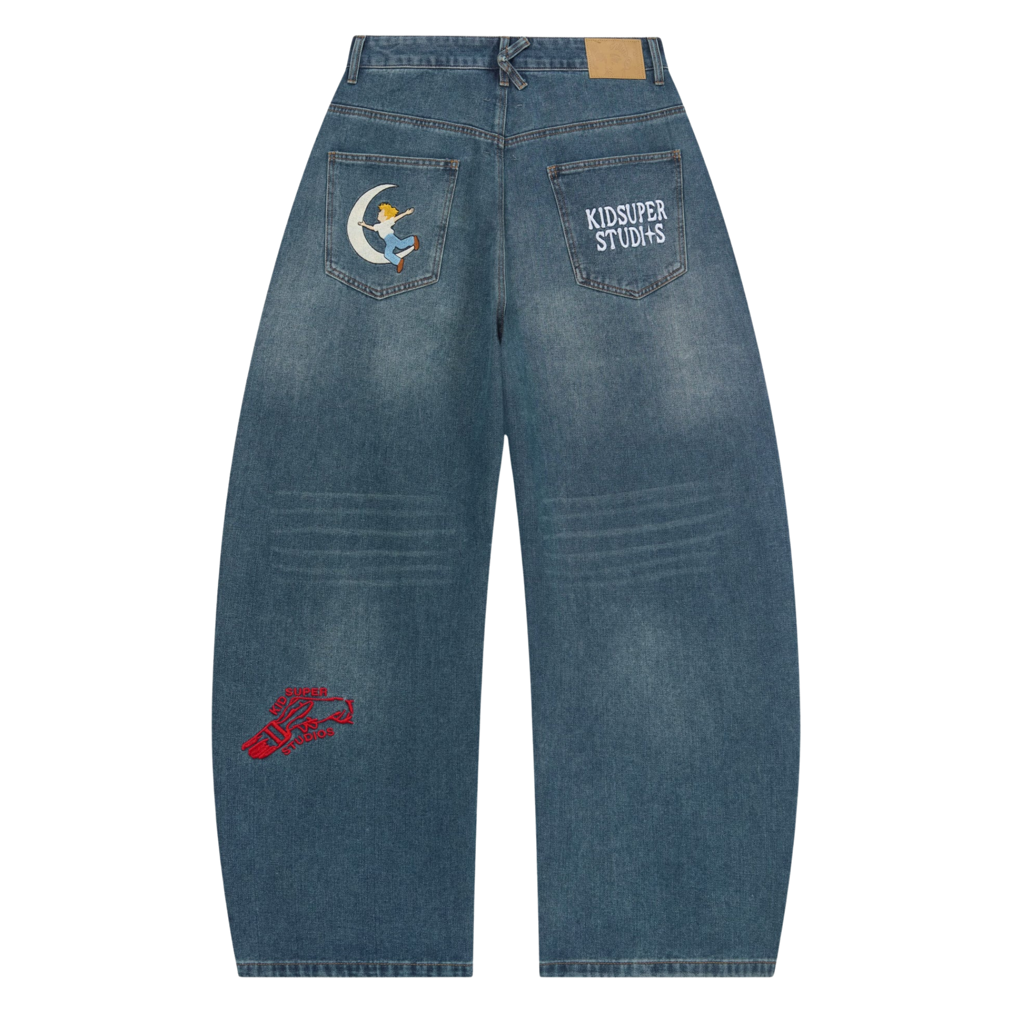 Embroidered Paintings Balloon Pants