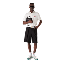 Classic Laurel Pique Polo White