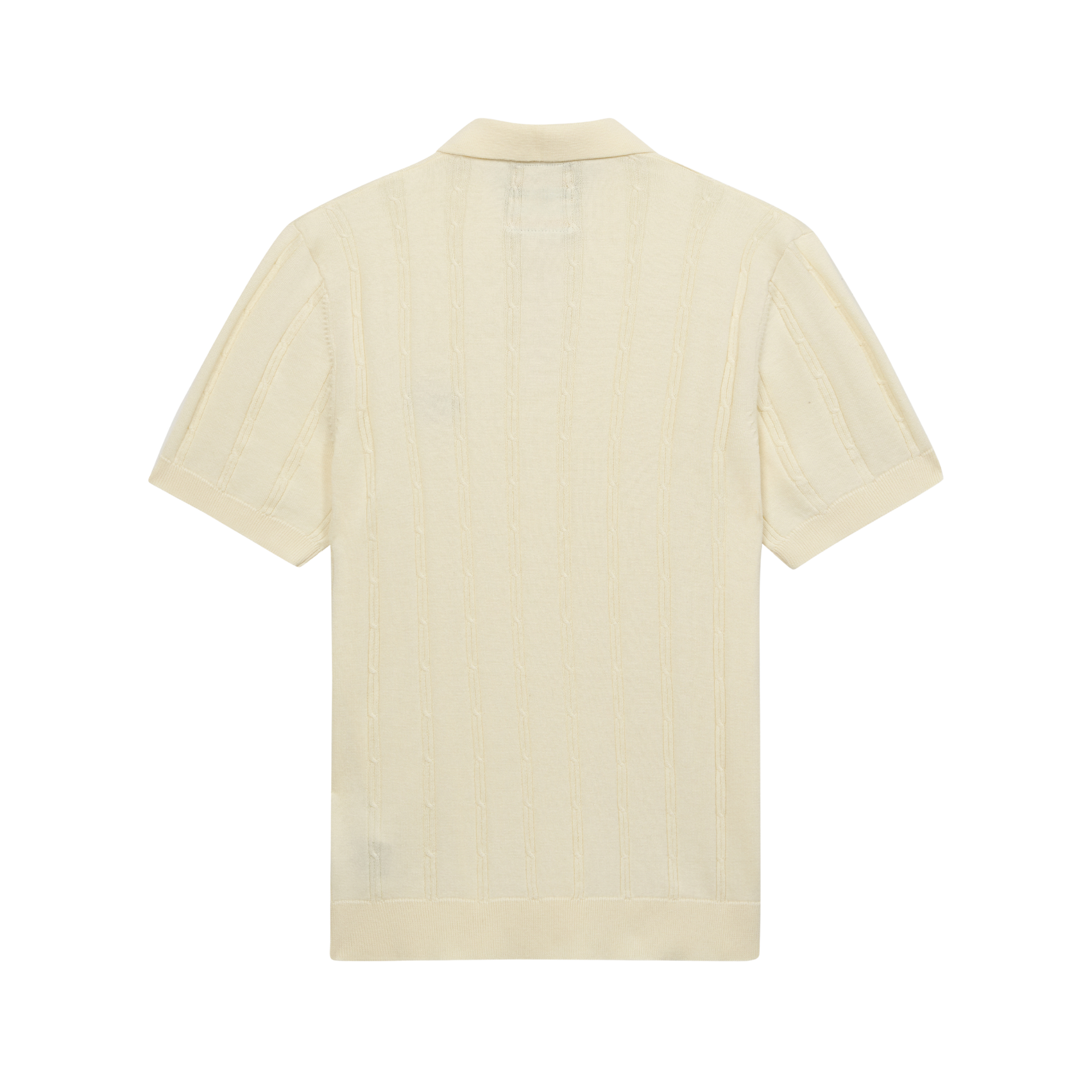Painters Logo Knit Polo Cream