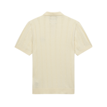 Painters Logo Knit Polo Cream