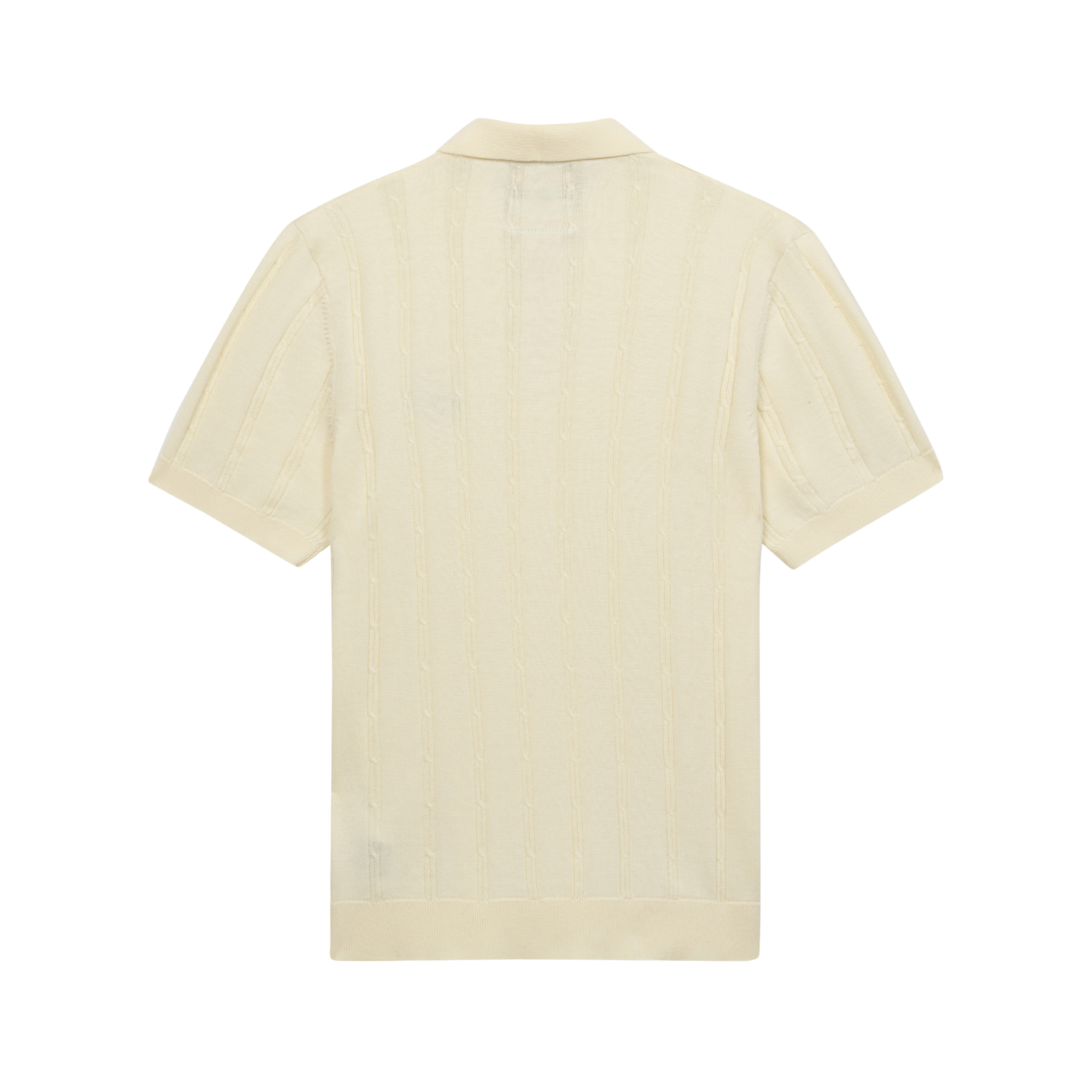 Painters Logo Knit Polo Cream